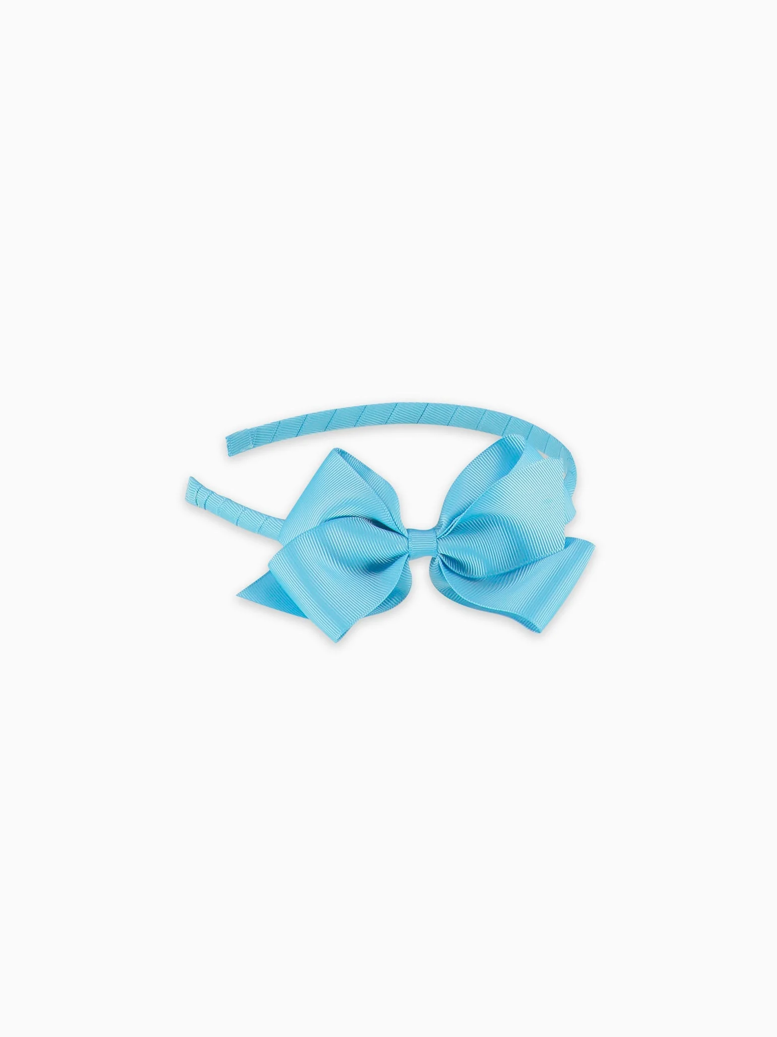 Baby Blue Big Bow Girl Headband - Image 3