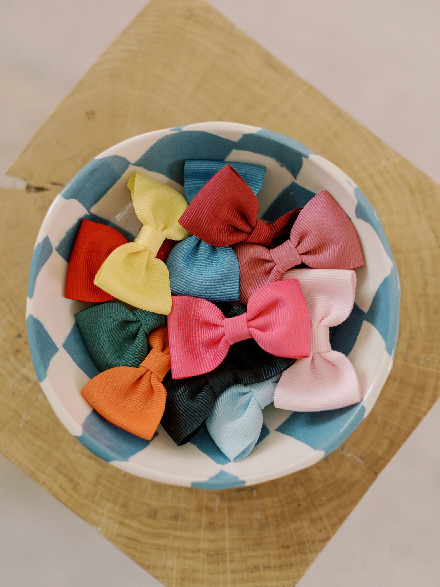 Baby Blue Small Bow Girl Clip - Image 6