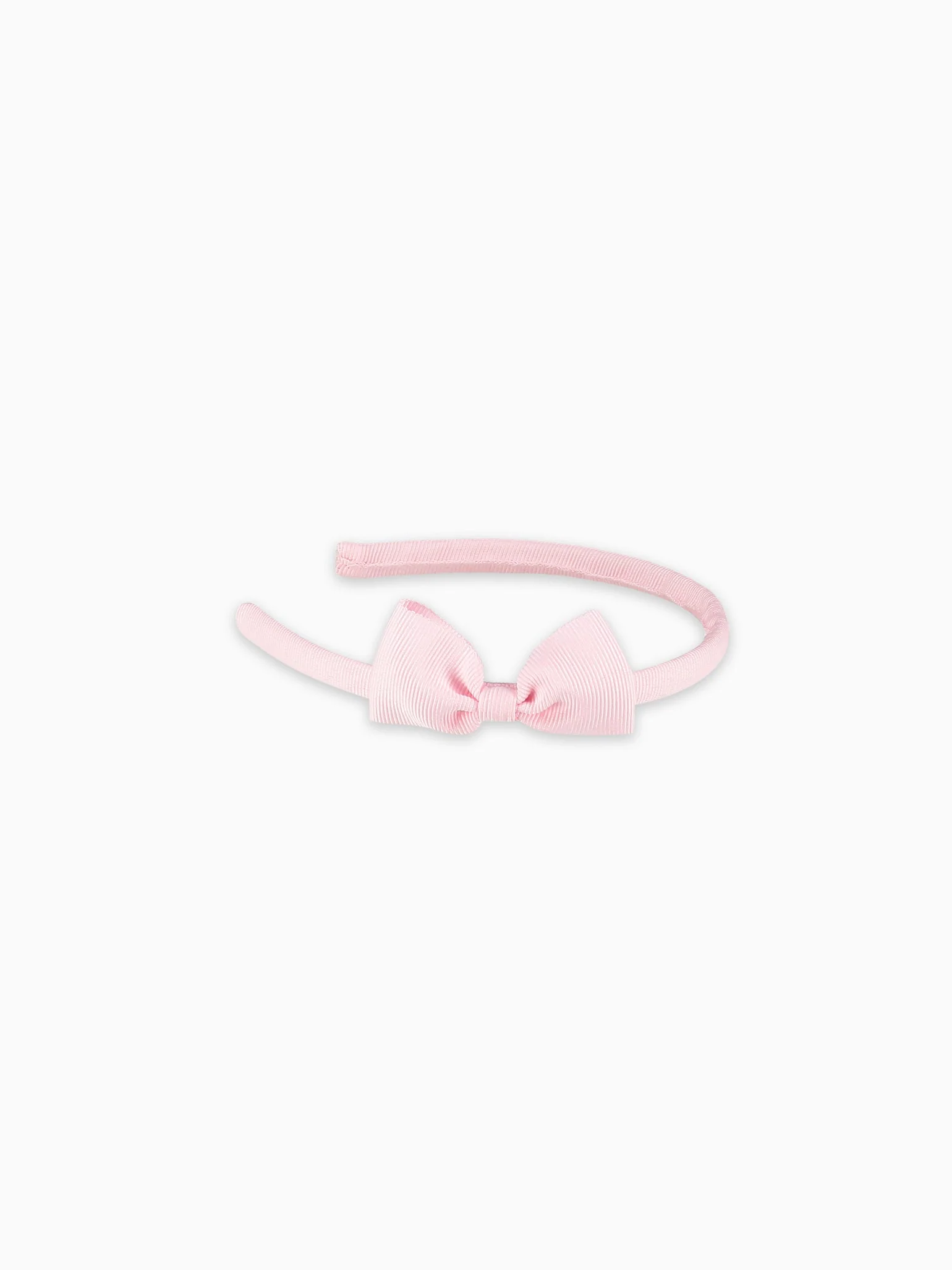 Baby Pink Small Bow Girl Headband - Image 3