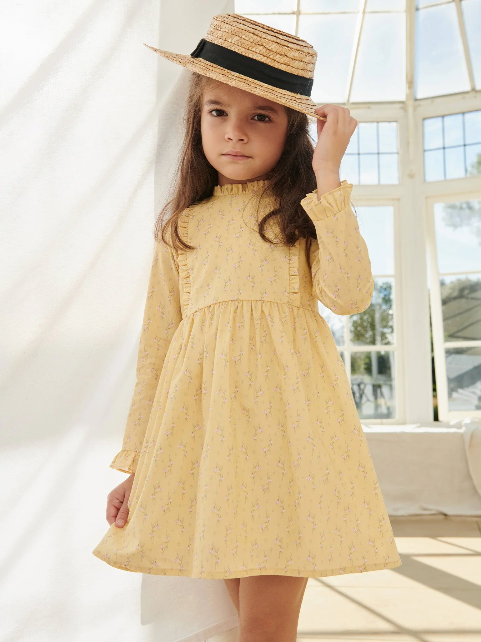 Black Rambla Straw Kids Hat - Image 3