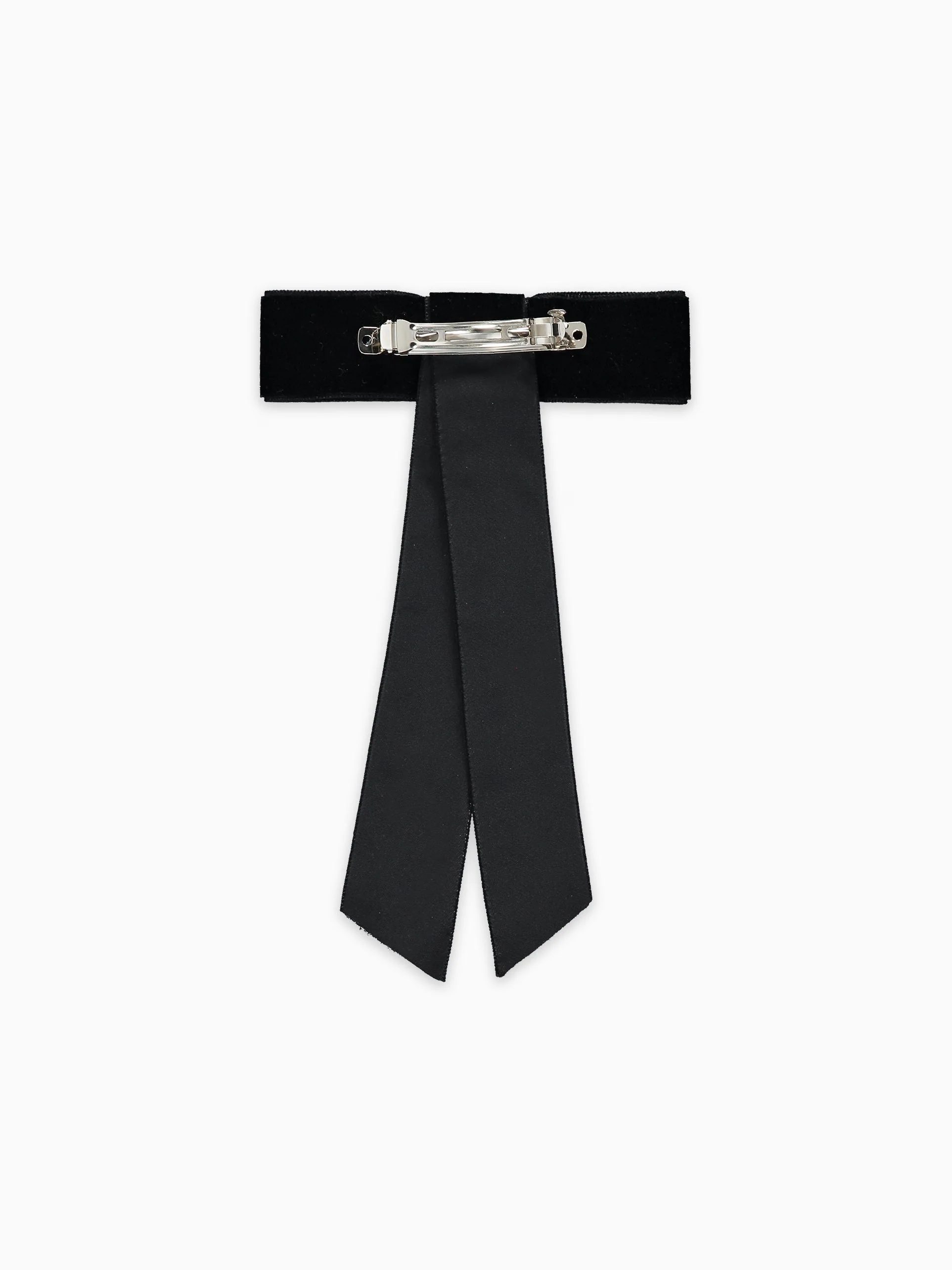 Black Velvet Big Ribbon Girl Bow - Image 3