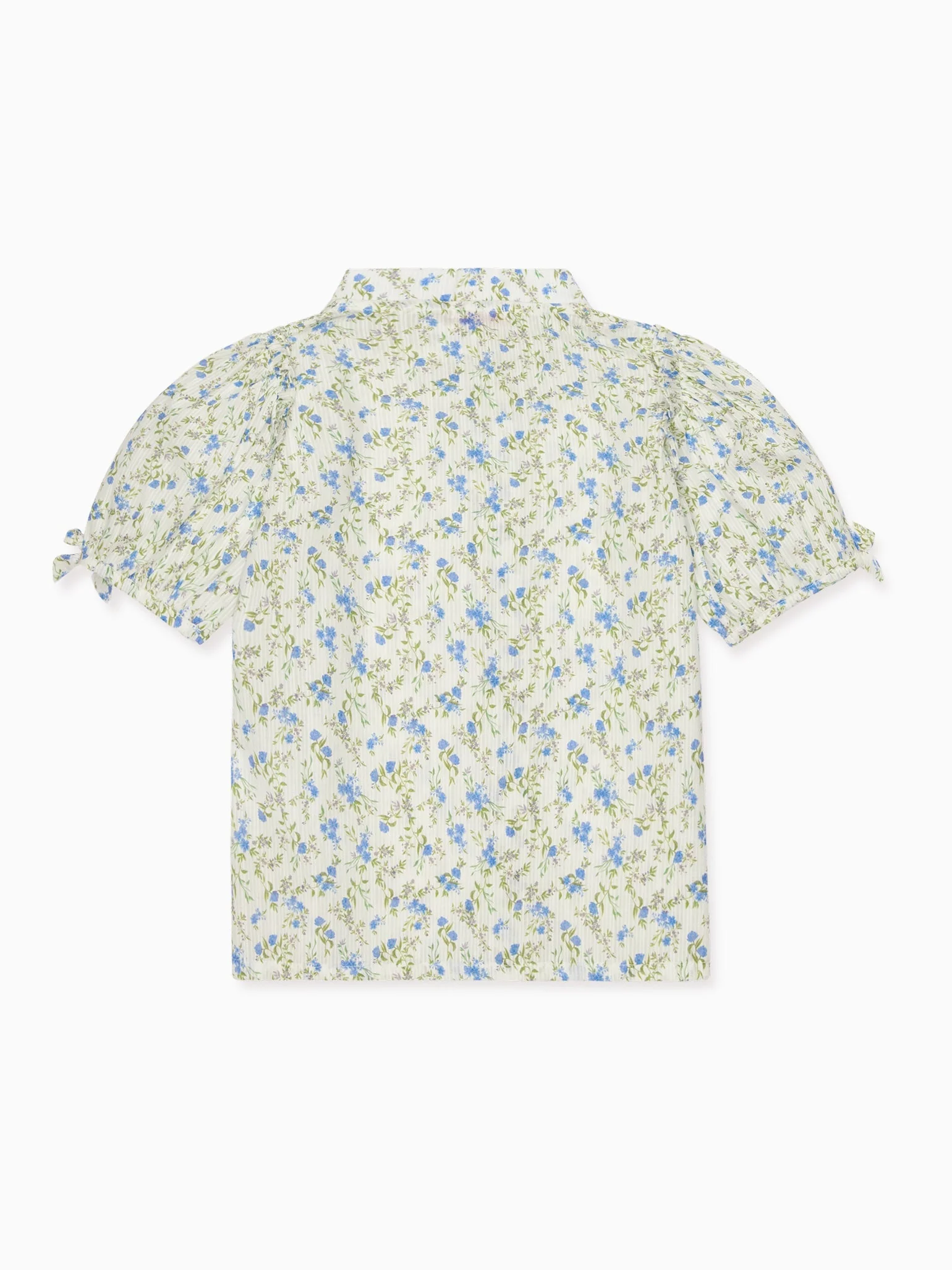 Blue Floral Aranza Girl Shirt - Image 3