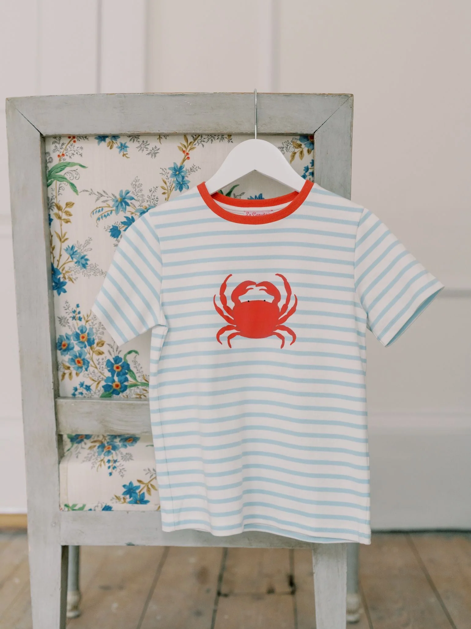 Blue Stripe Cangrajo Kids T-Shirt - Image 3