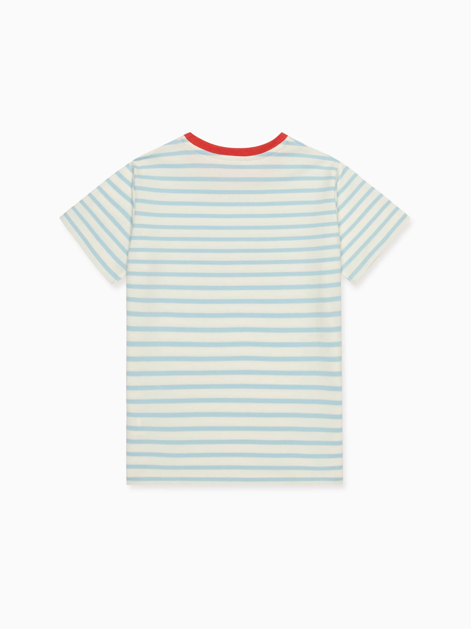 Blue Stripe Cangrajo Kids T-Shirt - Image 5
