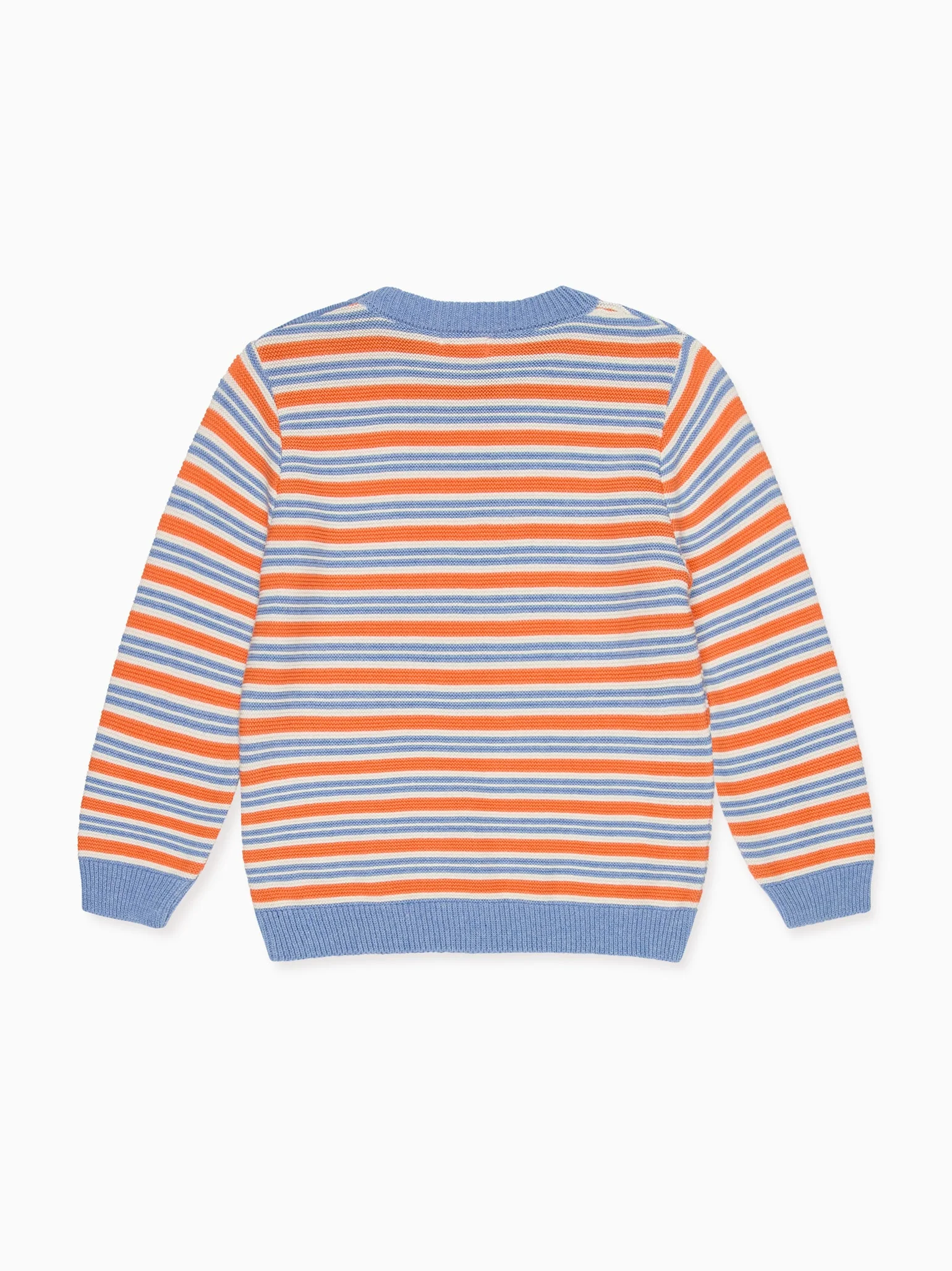 Coral Stripe Bromo Cotton Boy Jumper - Image 4