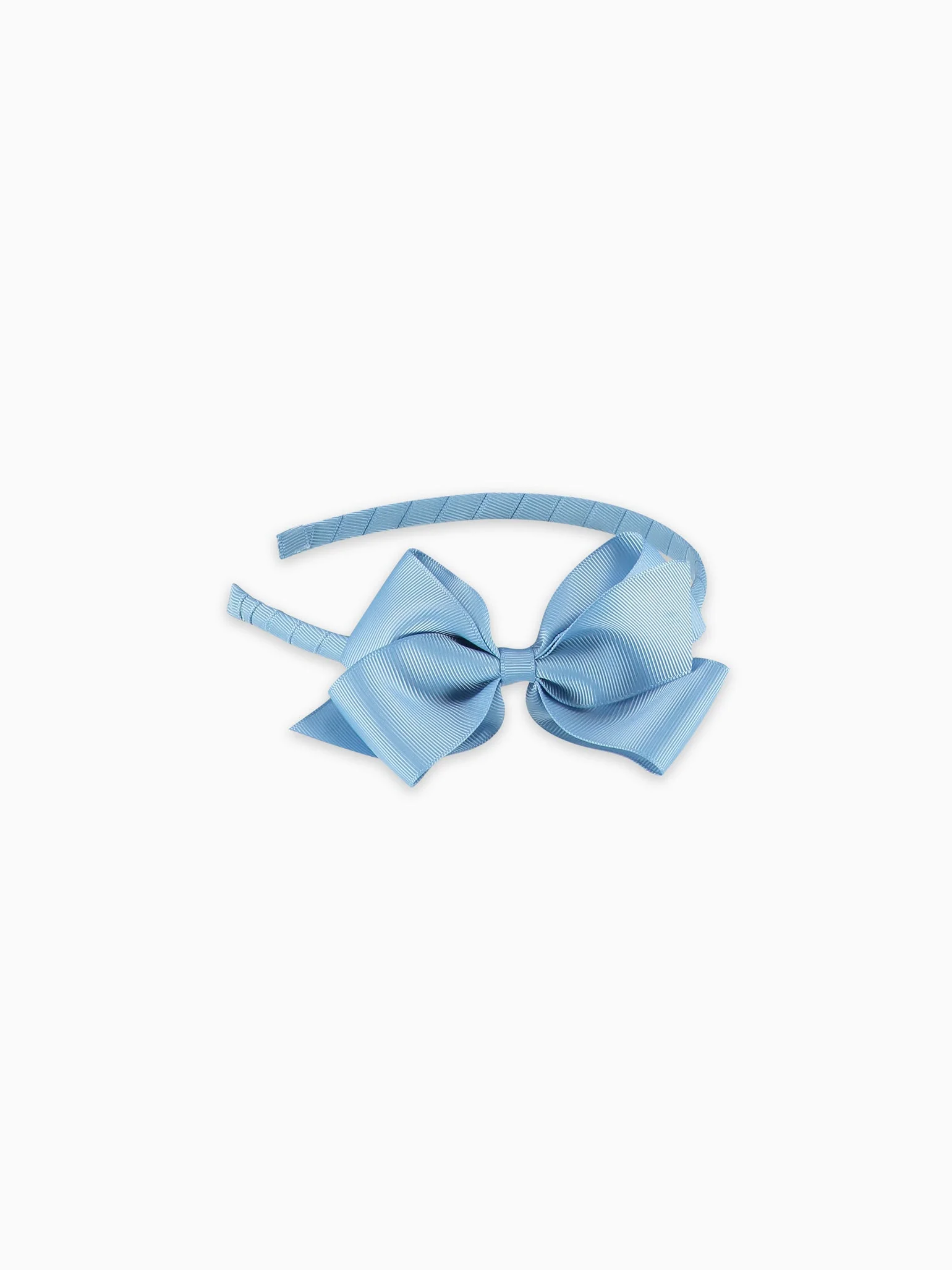Dusty Blue Big Bow Girl Headband - Image 3