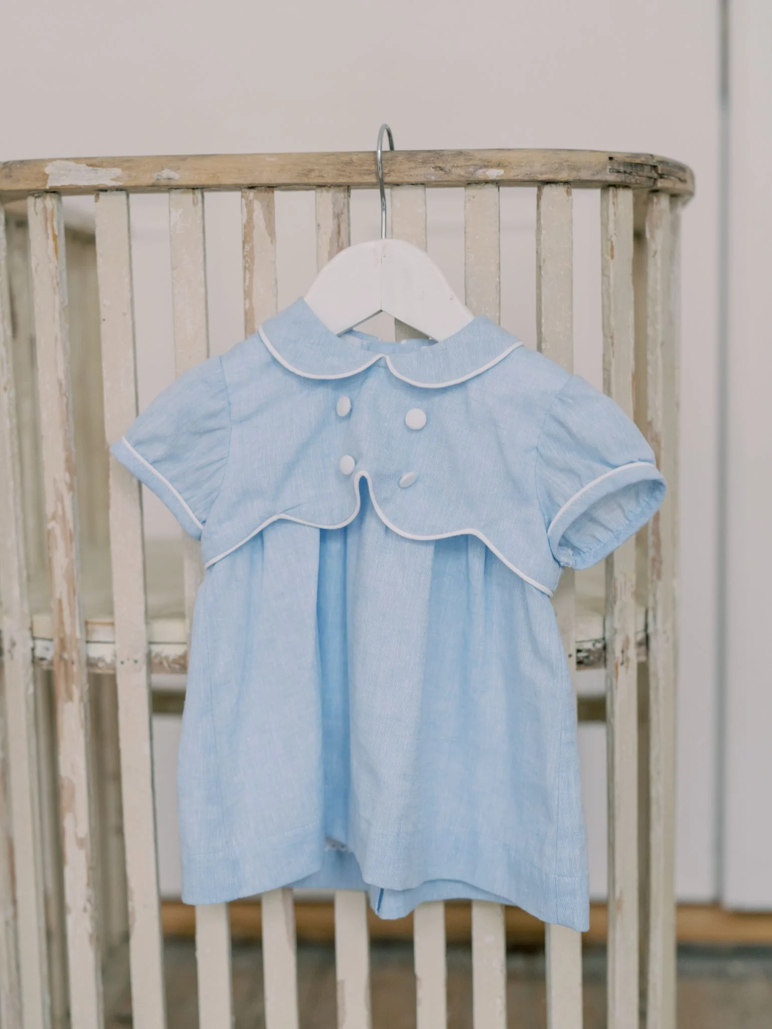 Dusty Blue Romina Baby Girl Set - Image 3