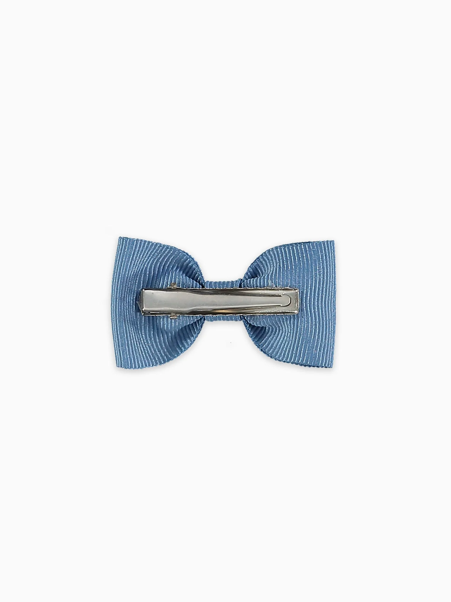 Dusty Blue Small Bow Girl Clip - Image 5