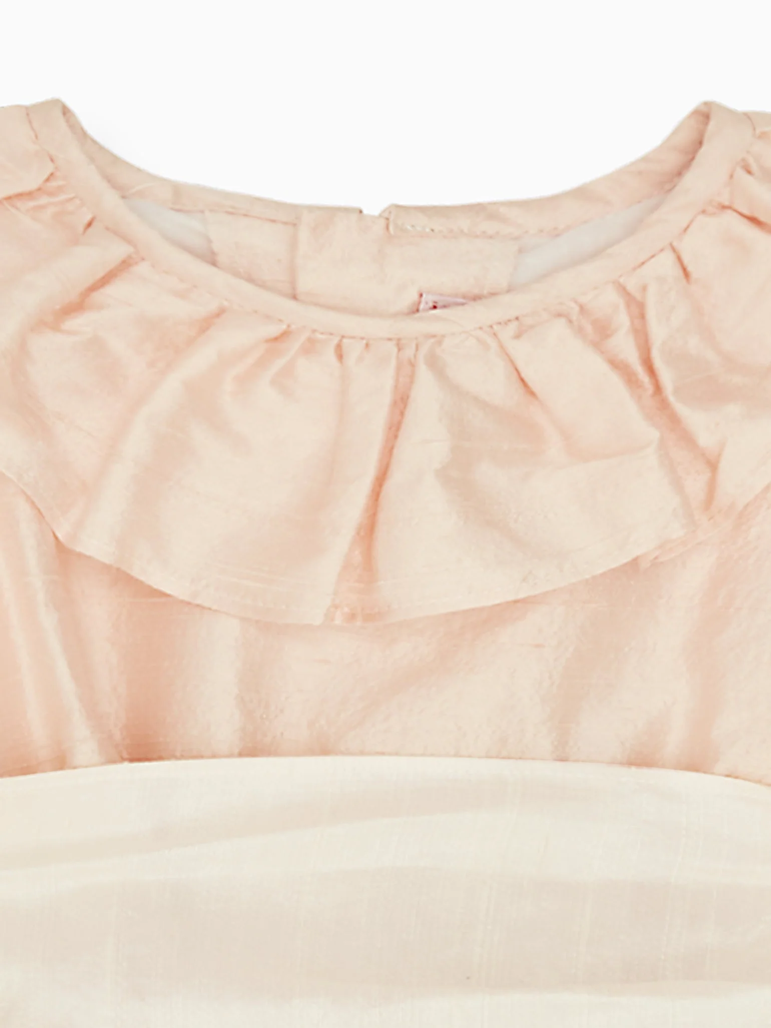 Dusty Pink Azalea Ceremony Girl Silk Dress - Image 4