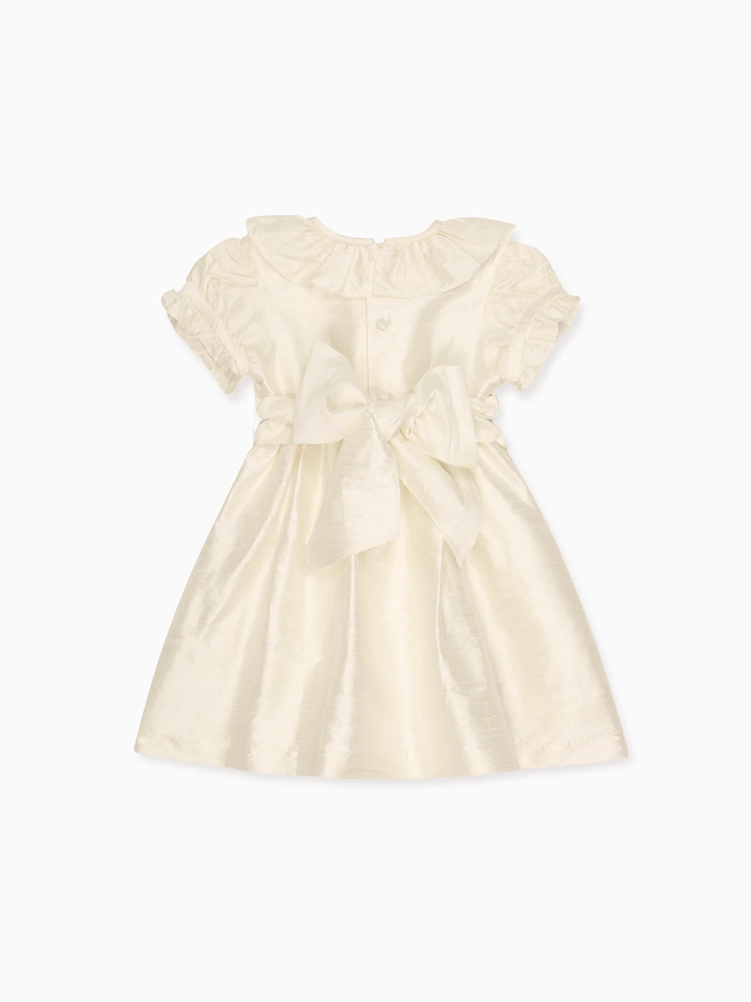 Ivory Azalea Ceremony Silk Girl Dress - Image 4