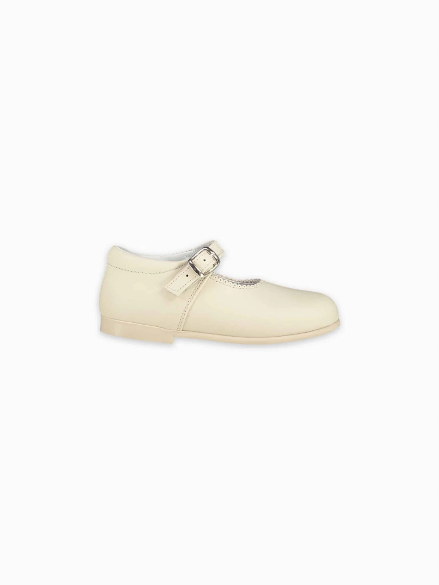 Ivory Leather Toddler Mary Jane Shoes - Image 3
