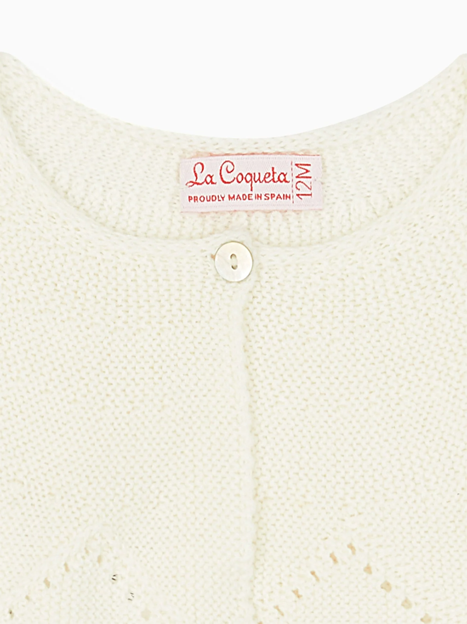 Ivory Linda Ceremony Baby Girl Cardigan - Image 3