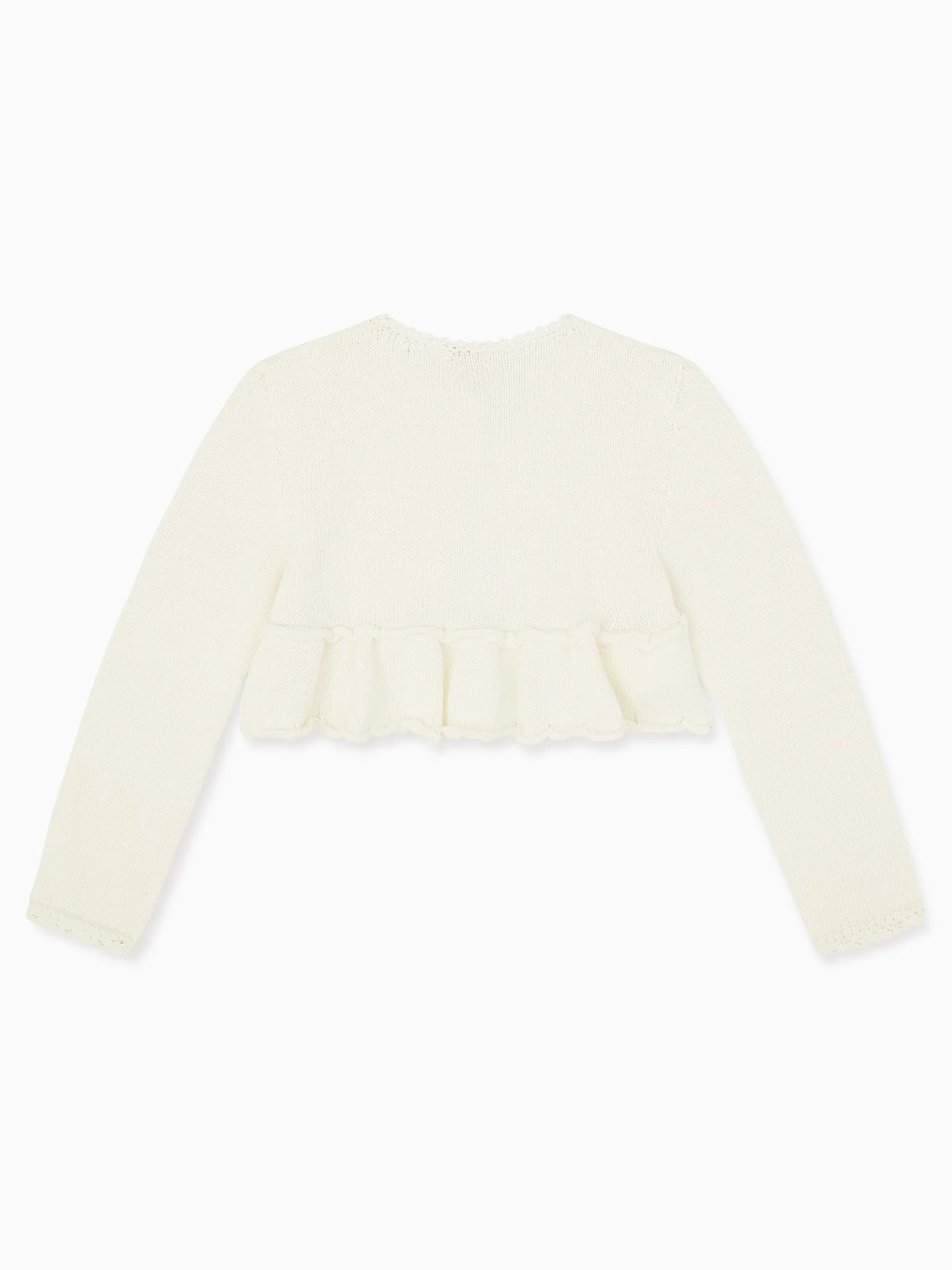 Ivory Linda Ceremony Girl Cardigan - Image 3