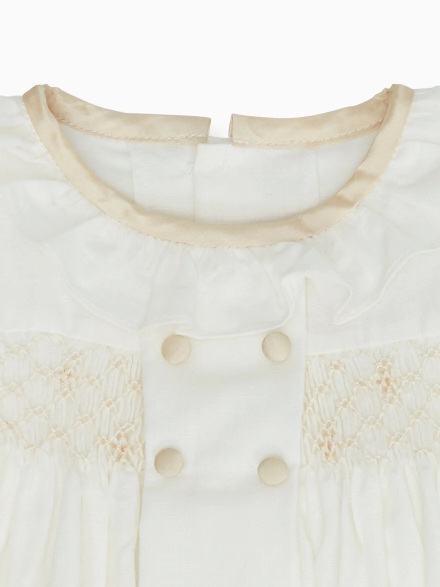 Ivory Santina Smock Ceremony Baby Girl Set - Image 4