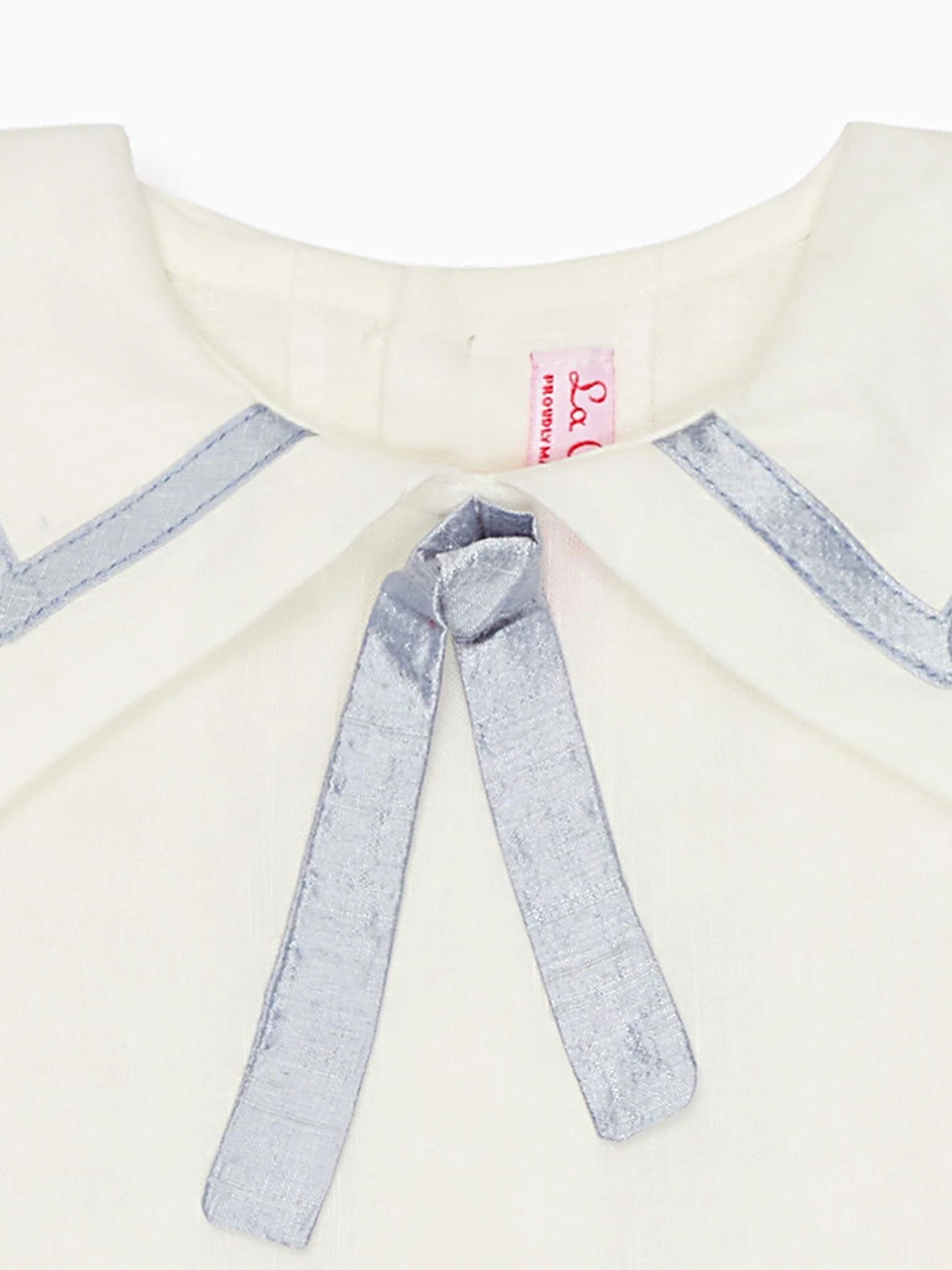 Light Blue Lirio Ceremony Silk Baby Boy Set - Image 3