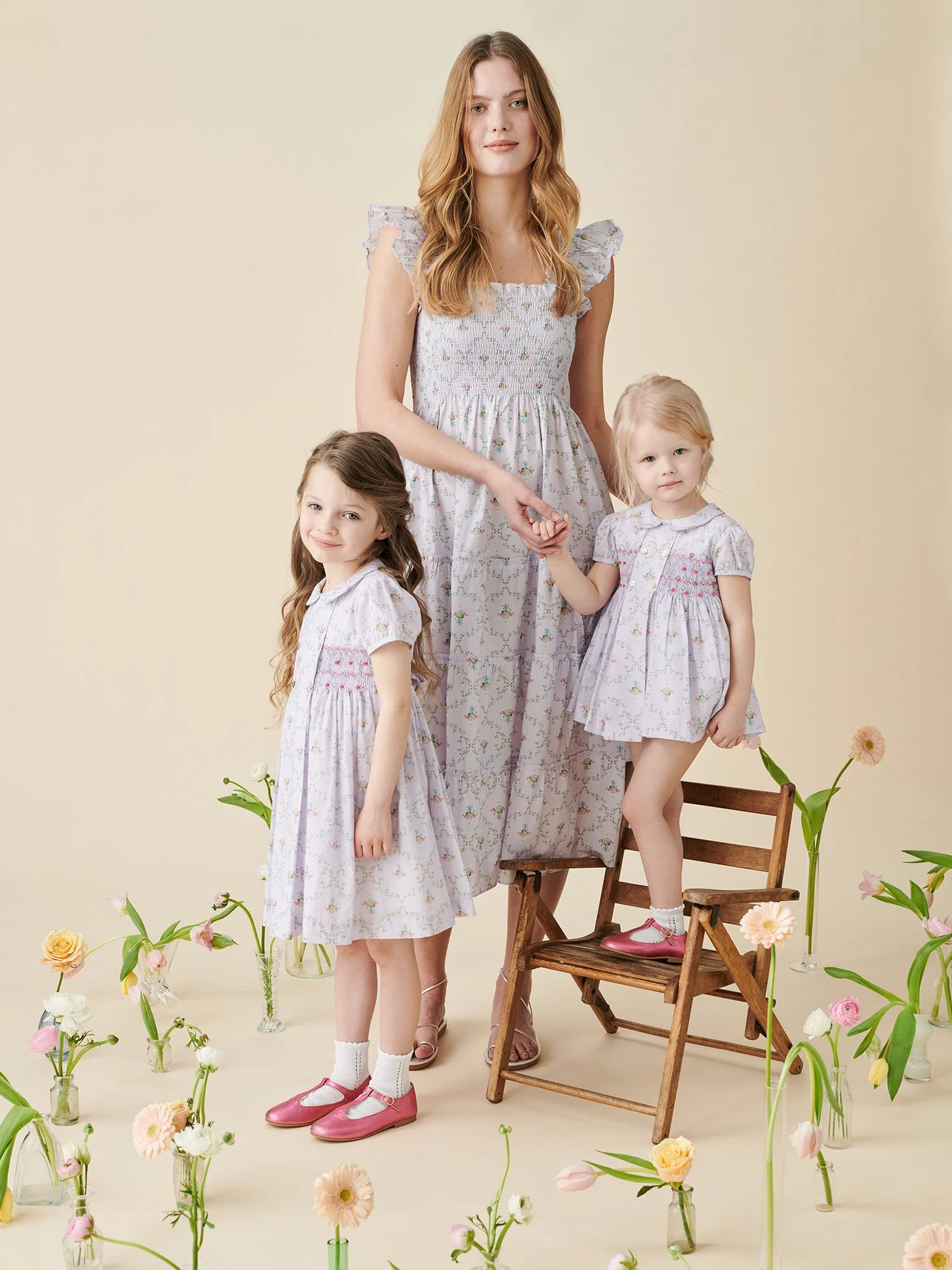 Hill House Home X La Coqueta Lilac Trellis Women Ellie Nap Dress - Image 6