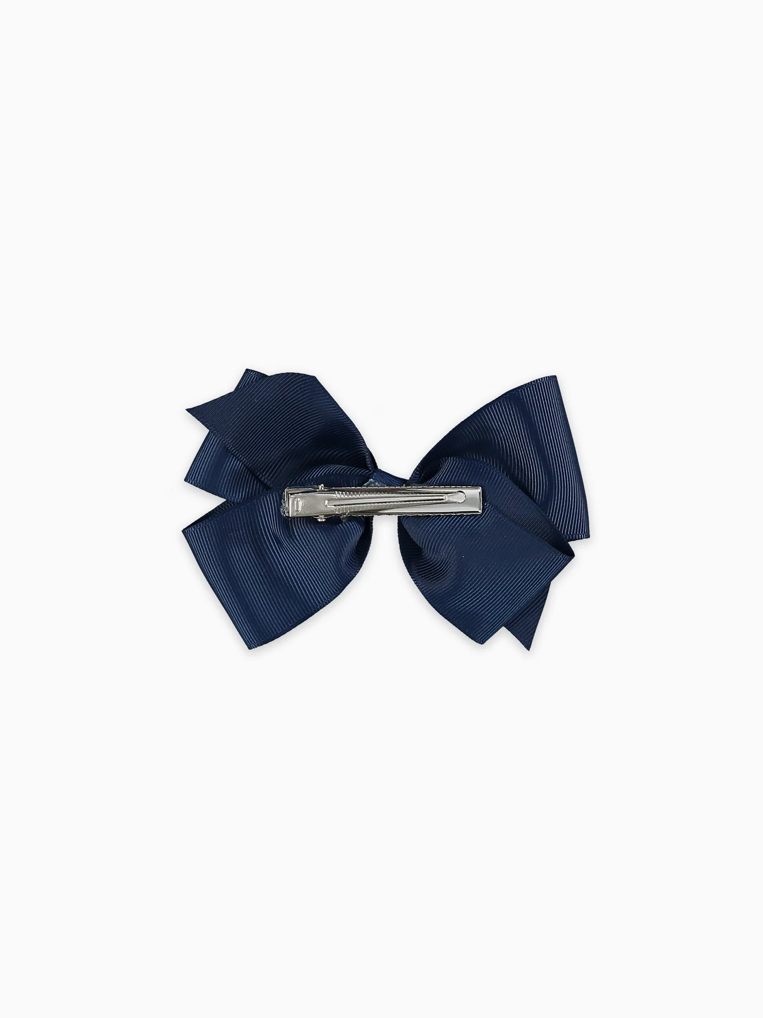 Navy Blue Big Bow Girl Clip - Image 3