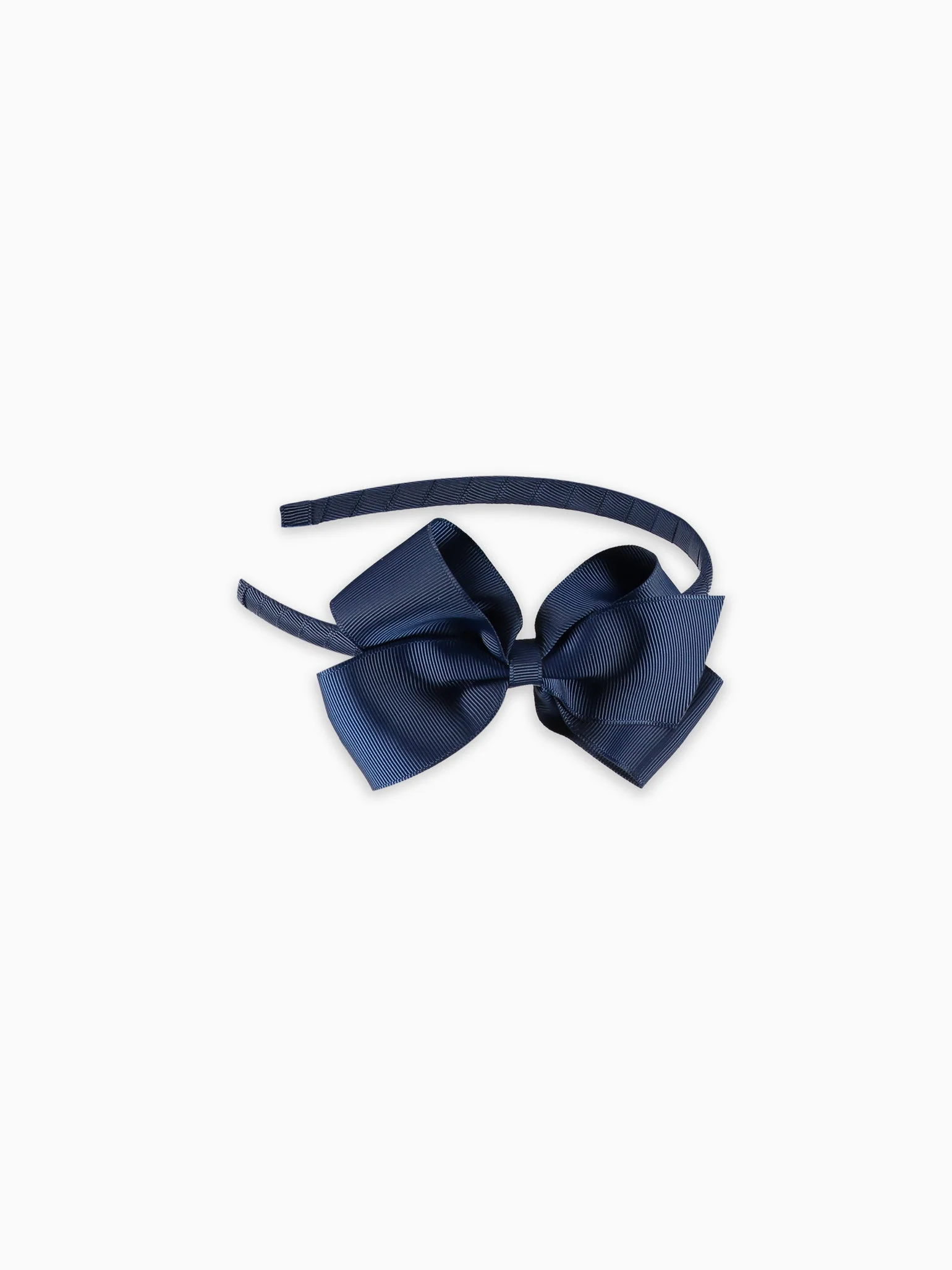 Navy Blue Big Bow Girl Headband - Image 3