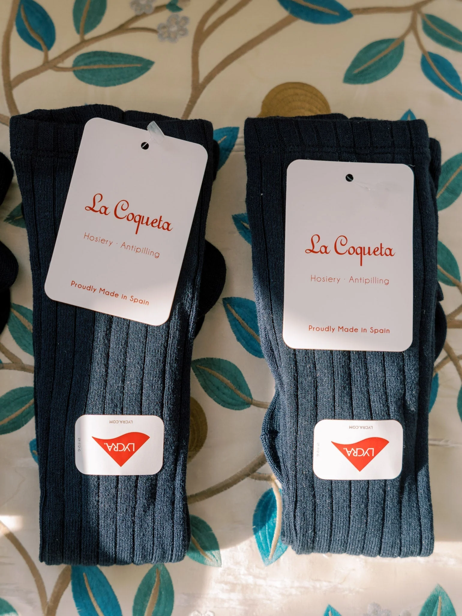 Navy Blue Ribbed Knee High Kids Socks - Image 7