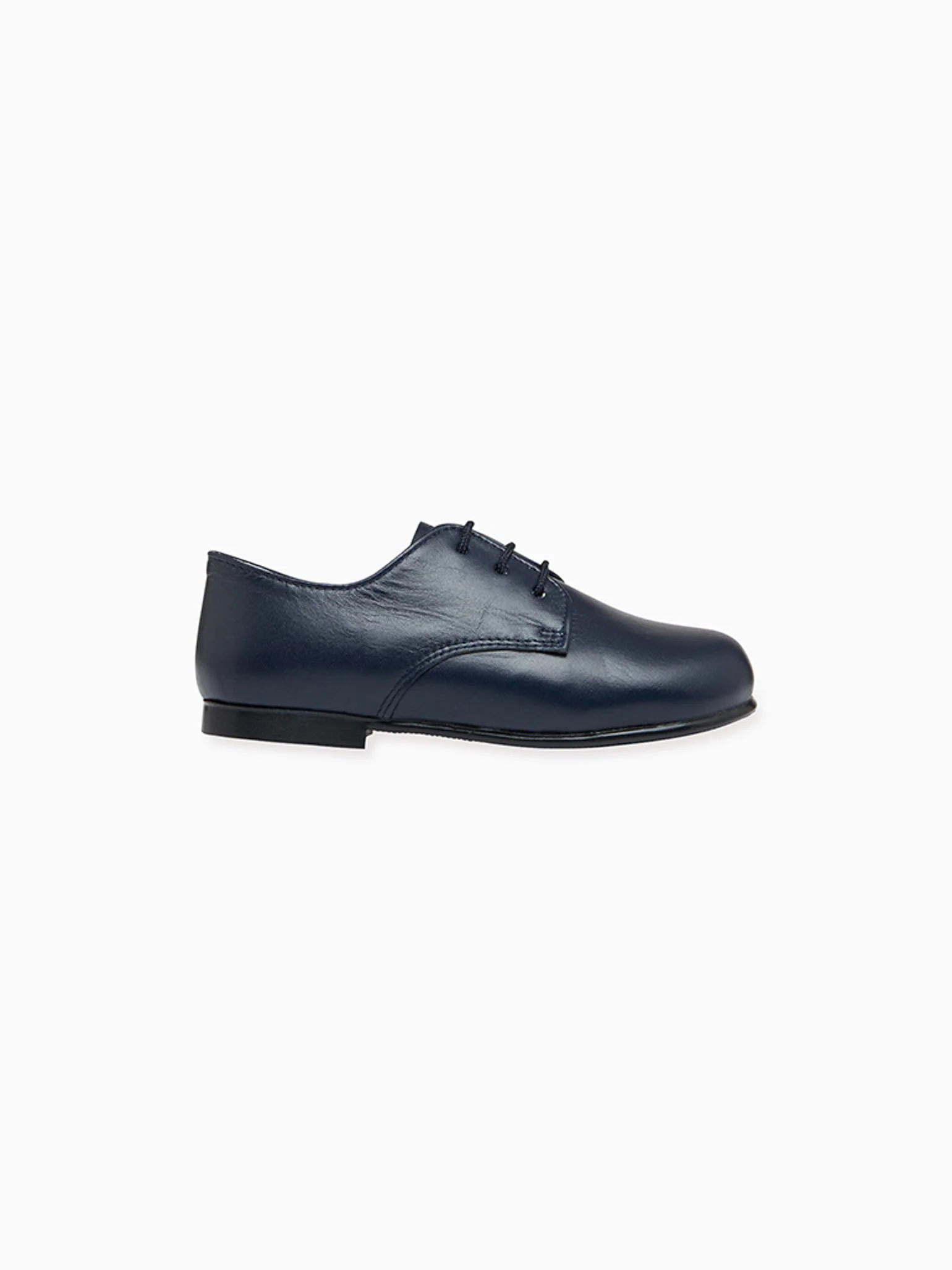 Navy Leather Toddler Inglesito Ceremony Shoes - Image 5