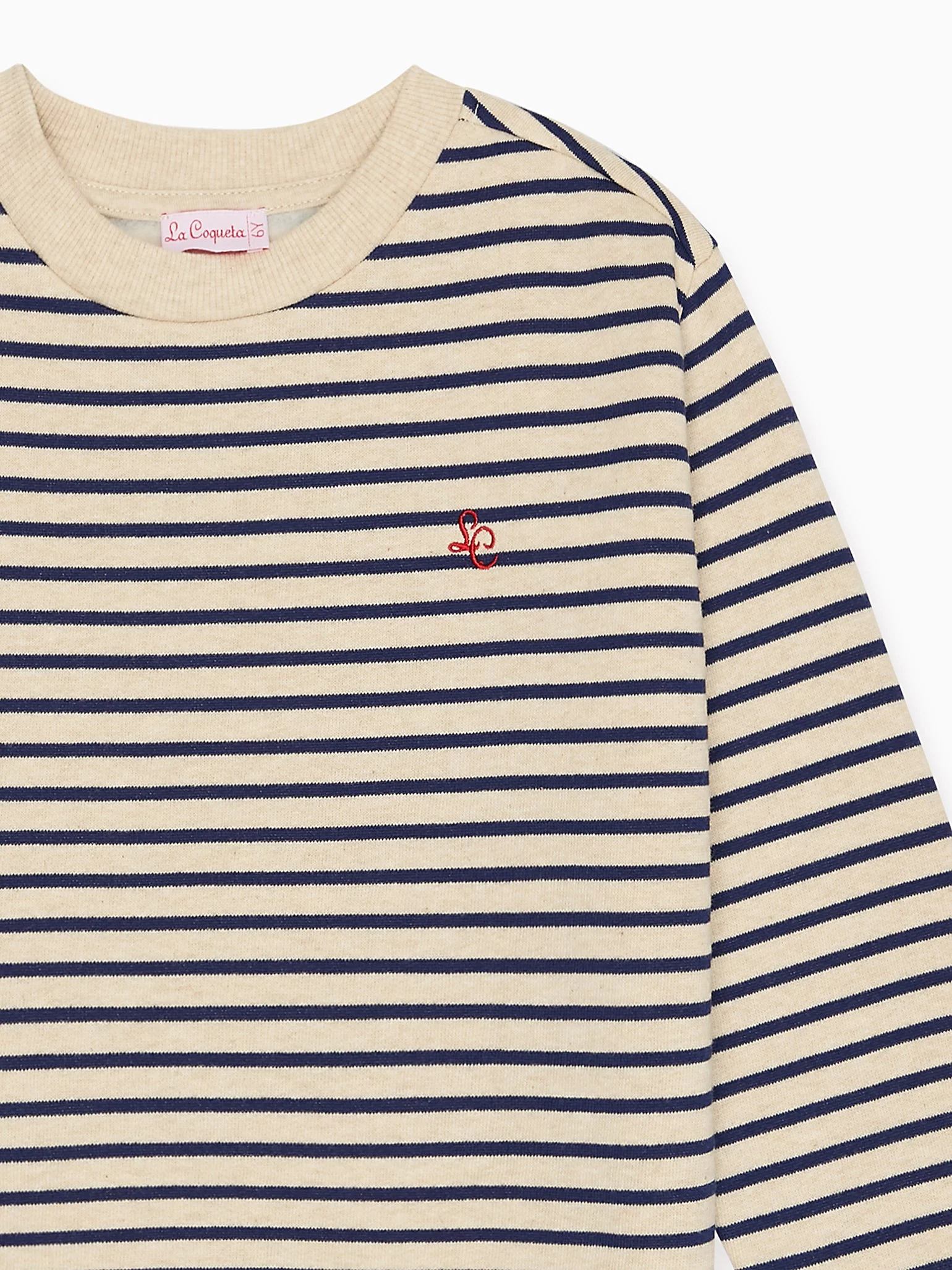 Navy Stripe Pernille Kids Sweatshirt - Image 4