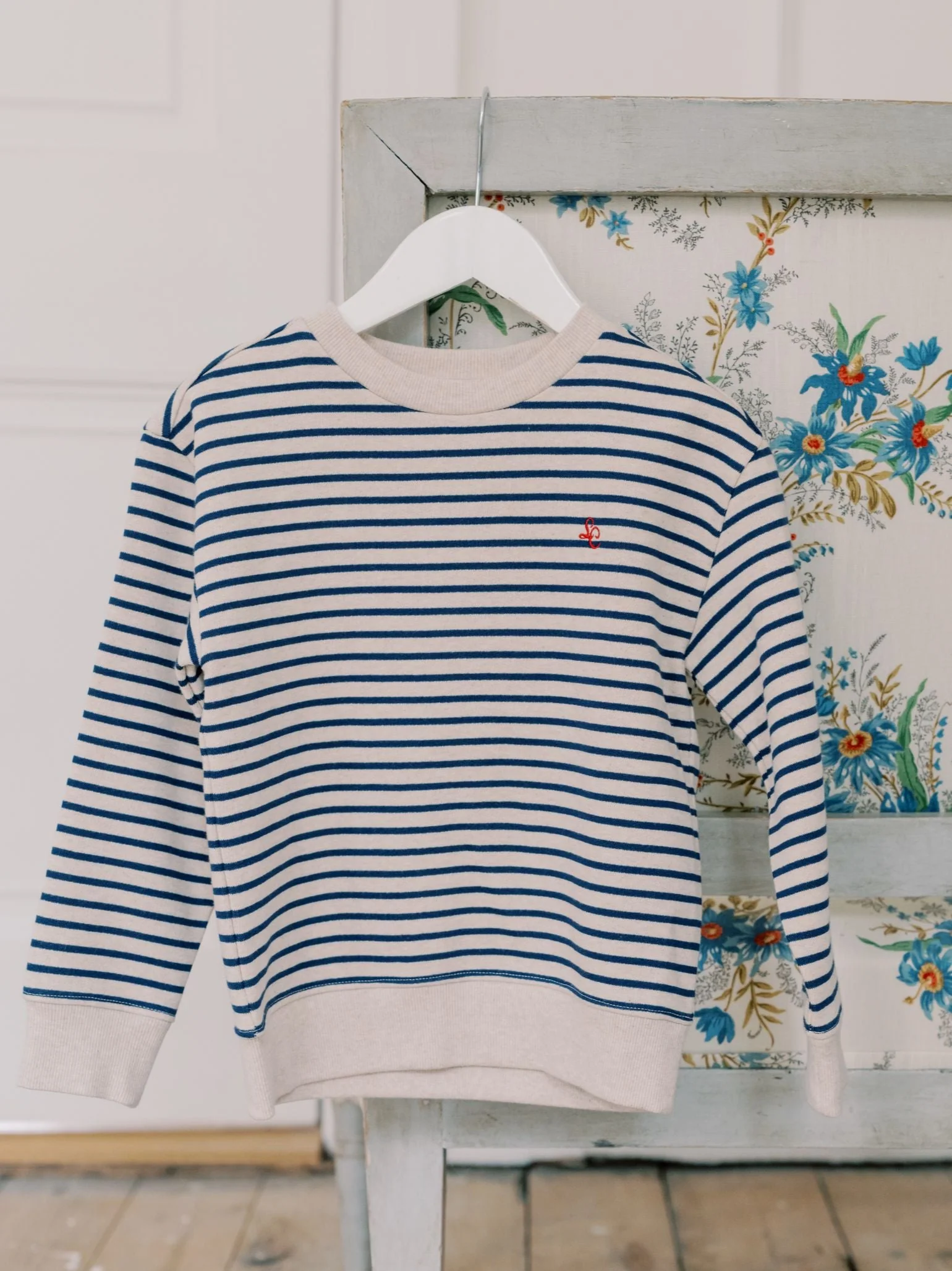 Navy Stripe Pernille Kids Sweatshirt - Image 6
