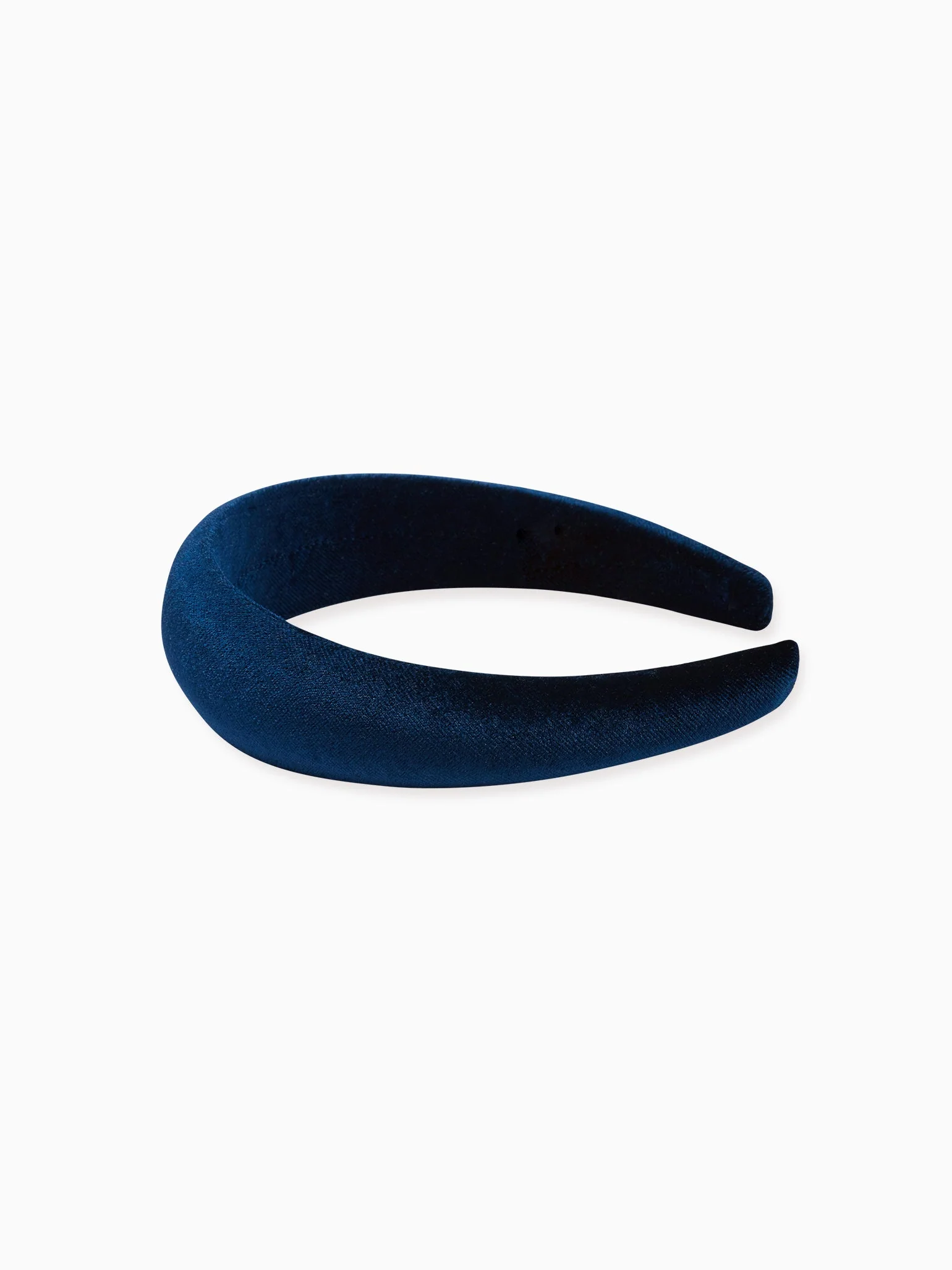 Navy Velvet Wide Girl Headband - Image 3