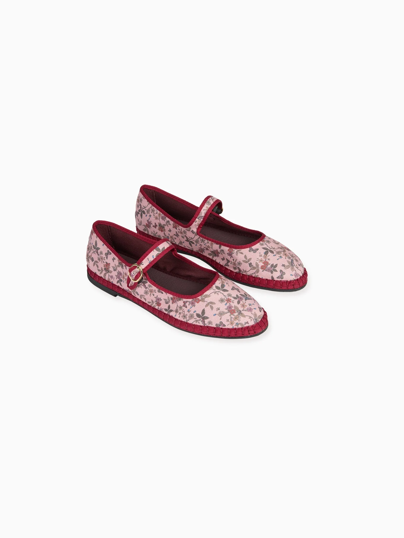 Flabelus x La Coqueta Girl Pink Floral Mary Jane Shoes - Image 4