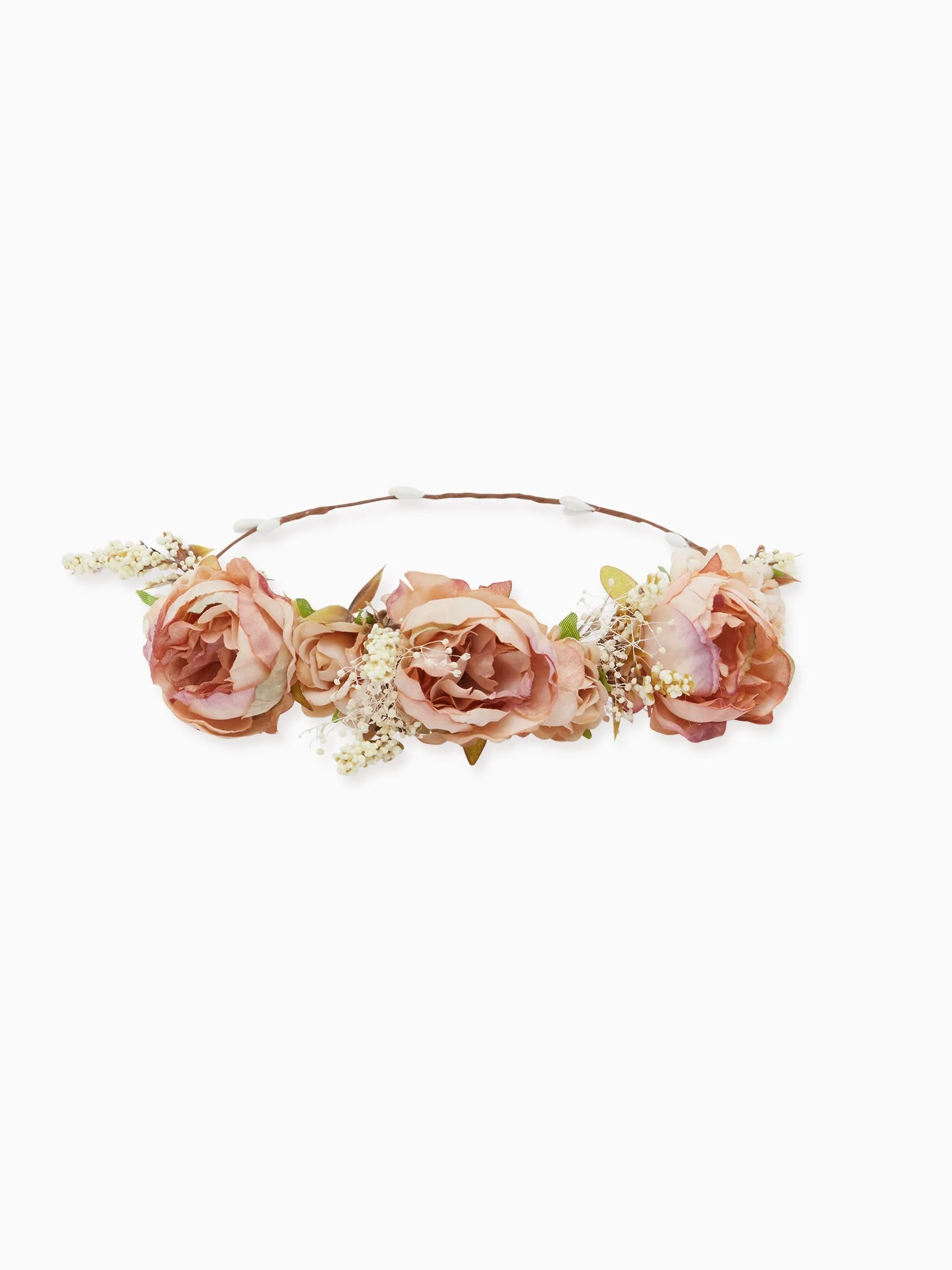 Pink Large Floral Girl Hair Garland - Image 4