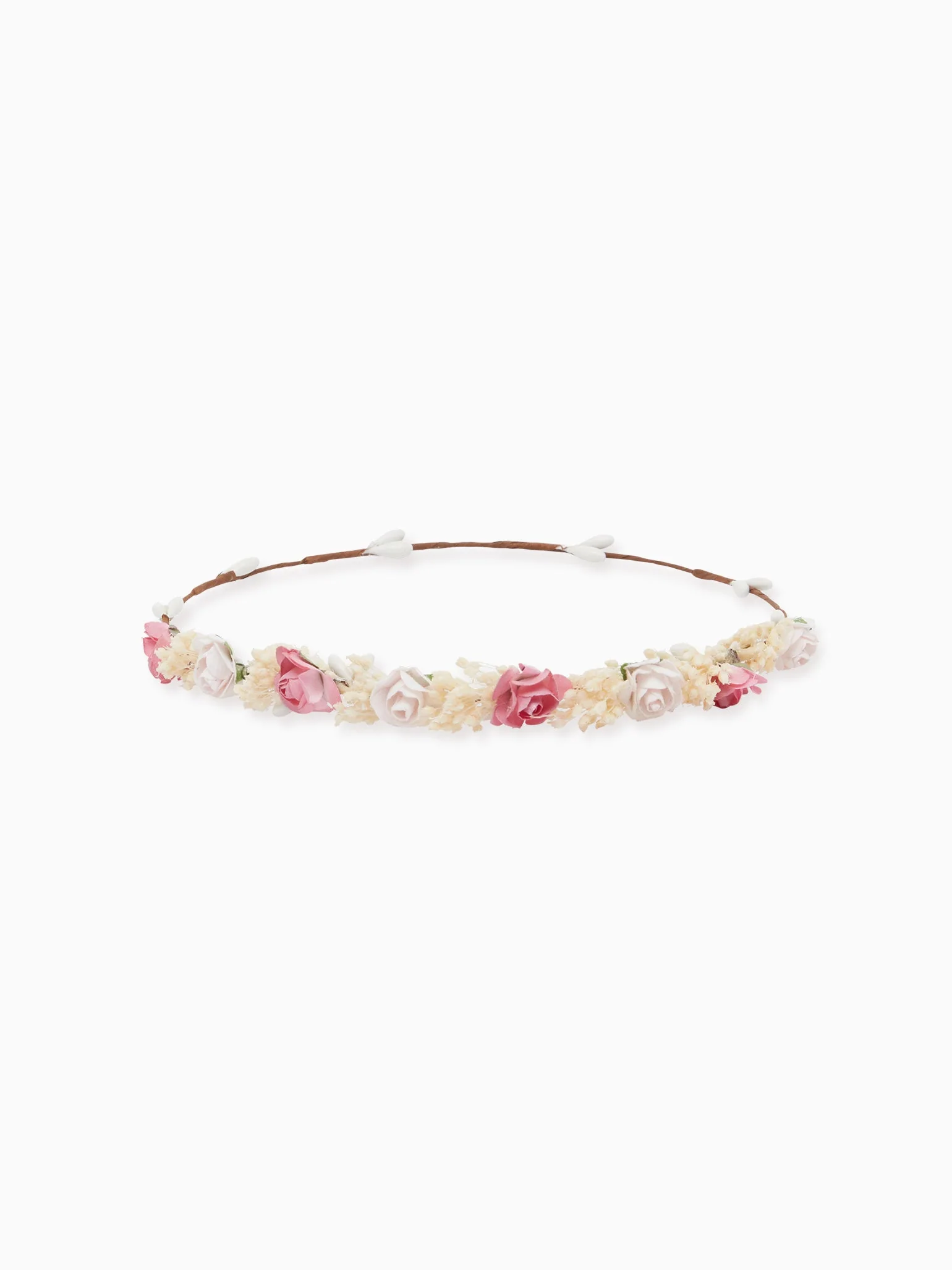 Pink Midi Floral Girl Hair Garland - Image 3