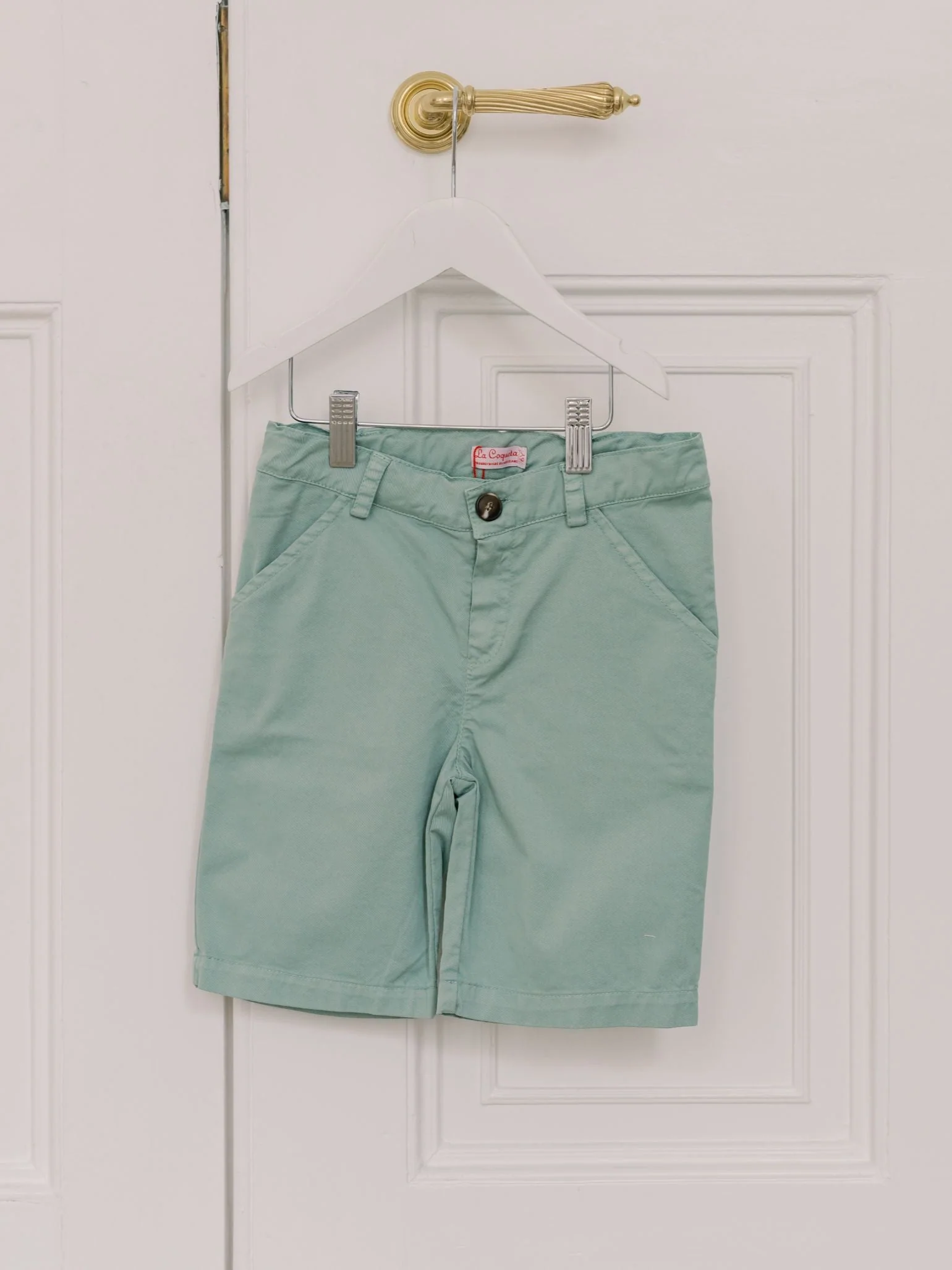 Sage Green Bocusi Boy Chino Shorts - Image 3