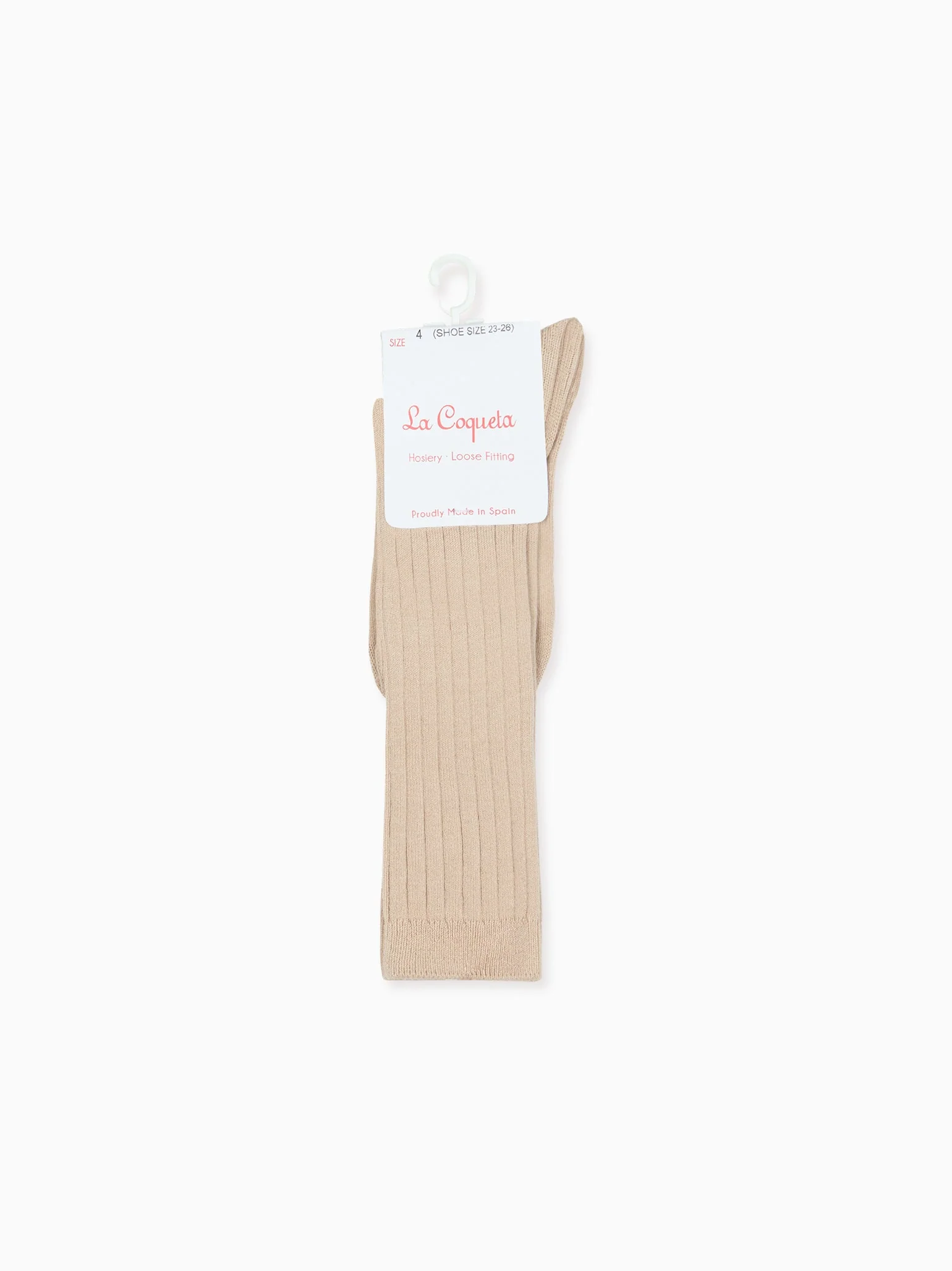 Stone Ribbed Knee High Kids Socks - Image 4