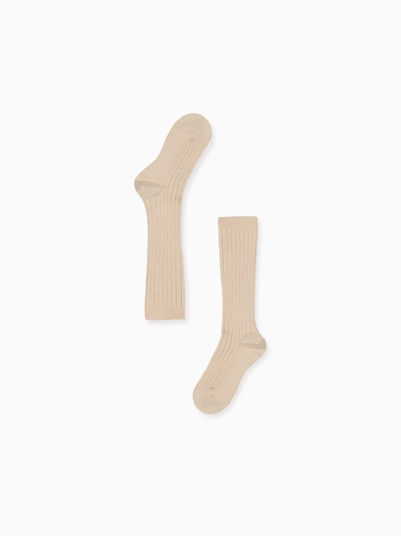 Stone Ribbed Knee High Kids Socks - Image 5