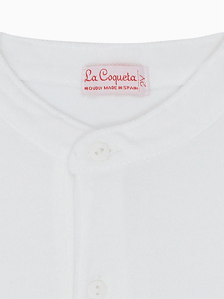 White Alcon Boy Polo Shirt - Image 4