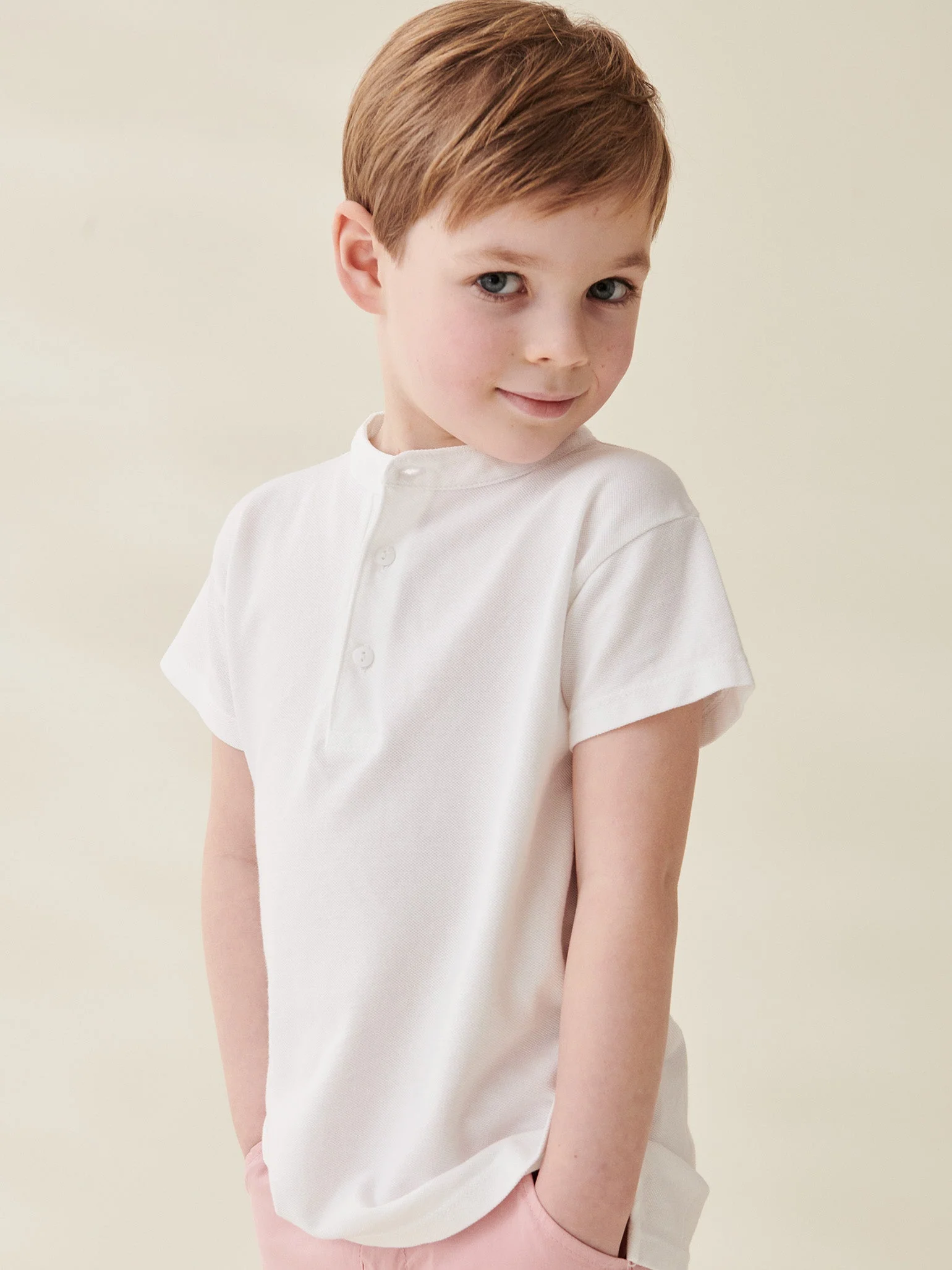 White Alcon Boy Polo Shirt - Image 7