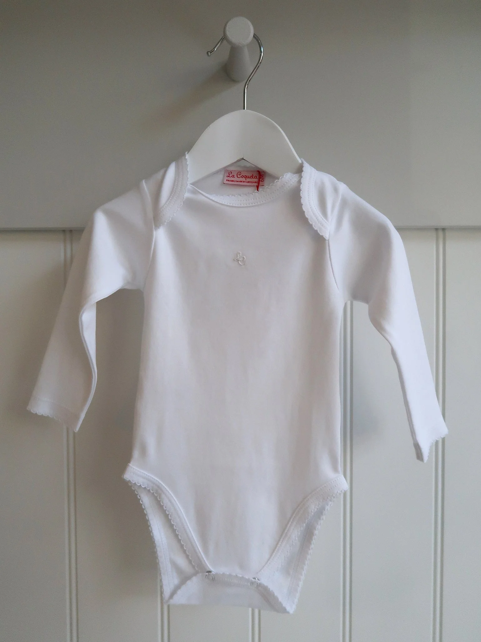 White Lonza Baby Body Vest - Image 6