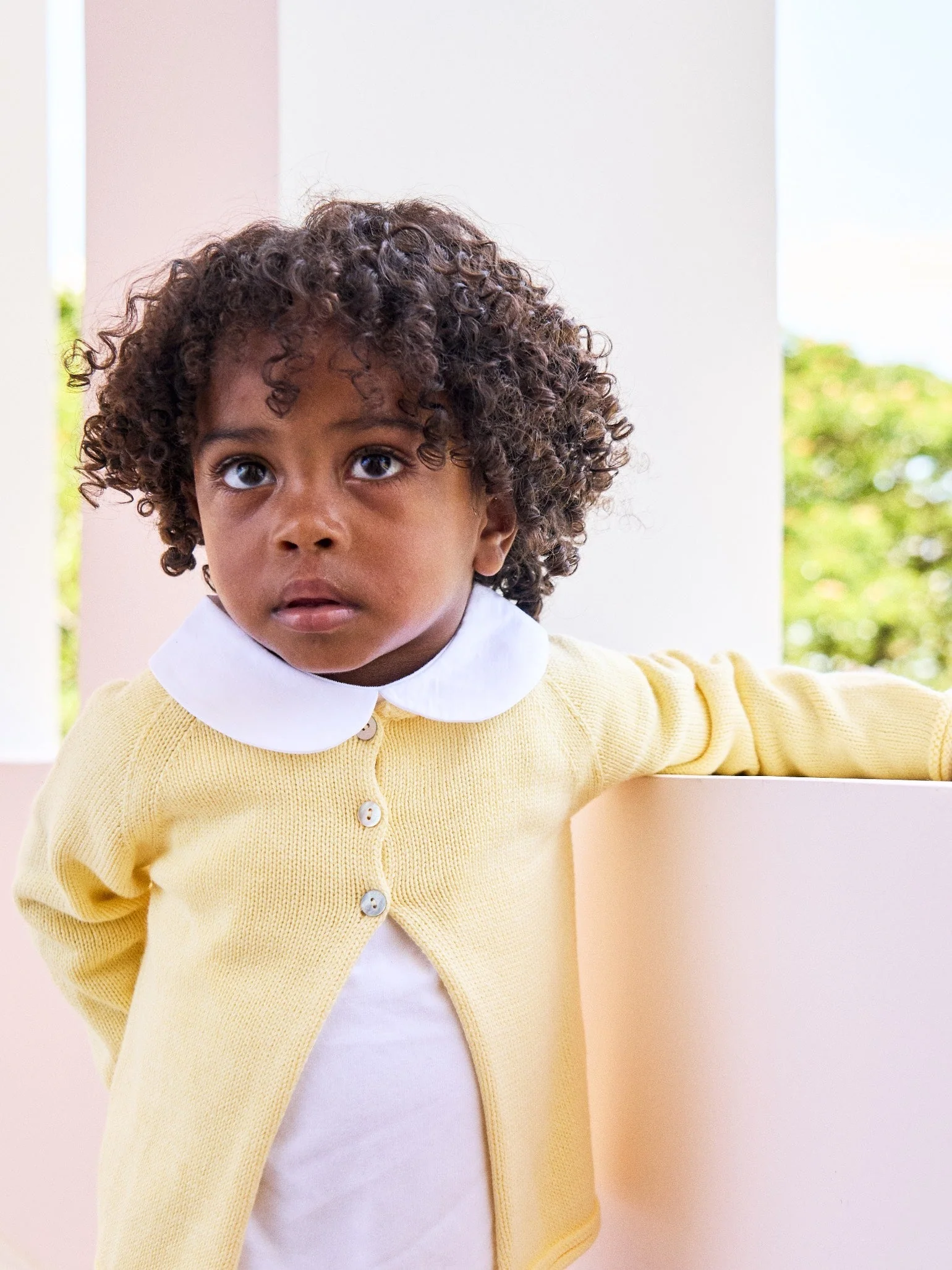 White Milo Cotton Baby Top - Image 3