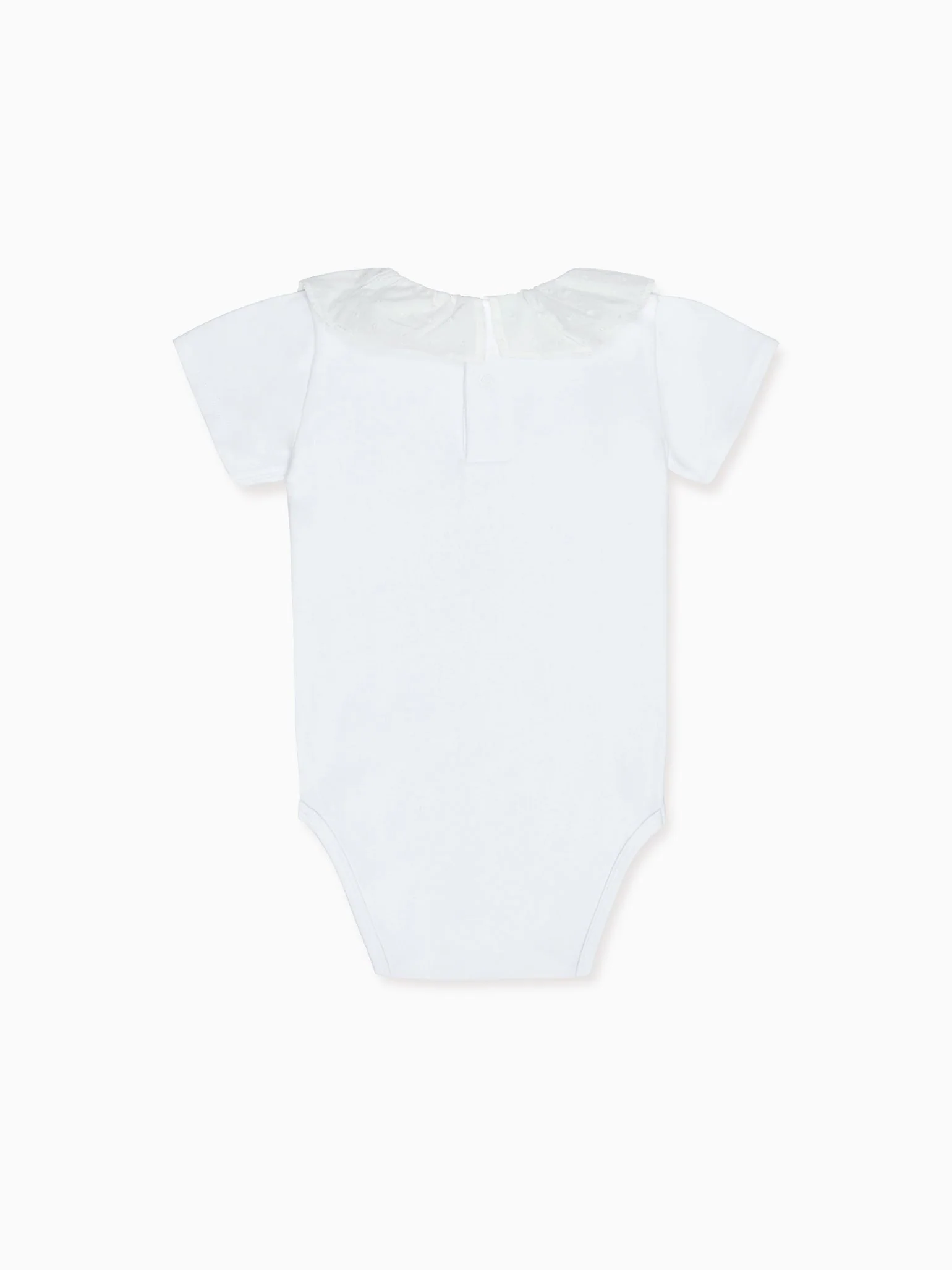 White Pluma Cotton Baby Body Vest - Image 4