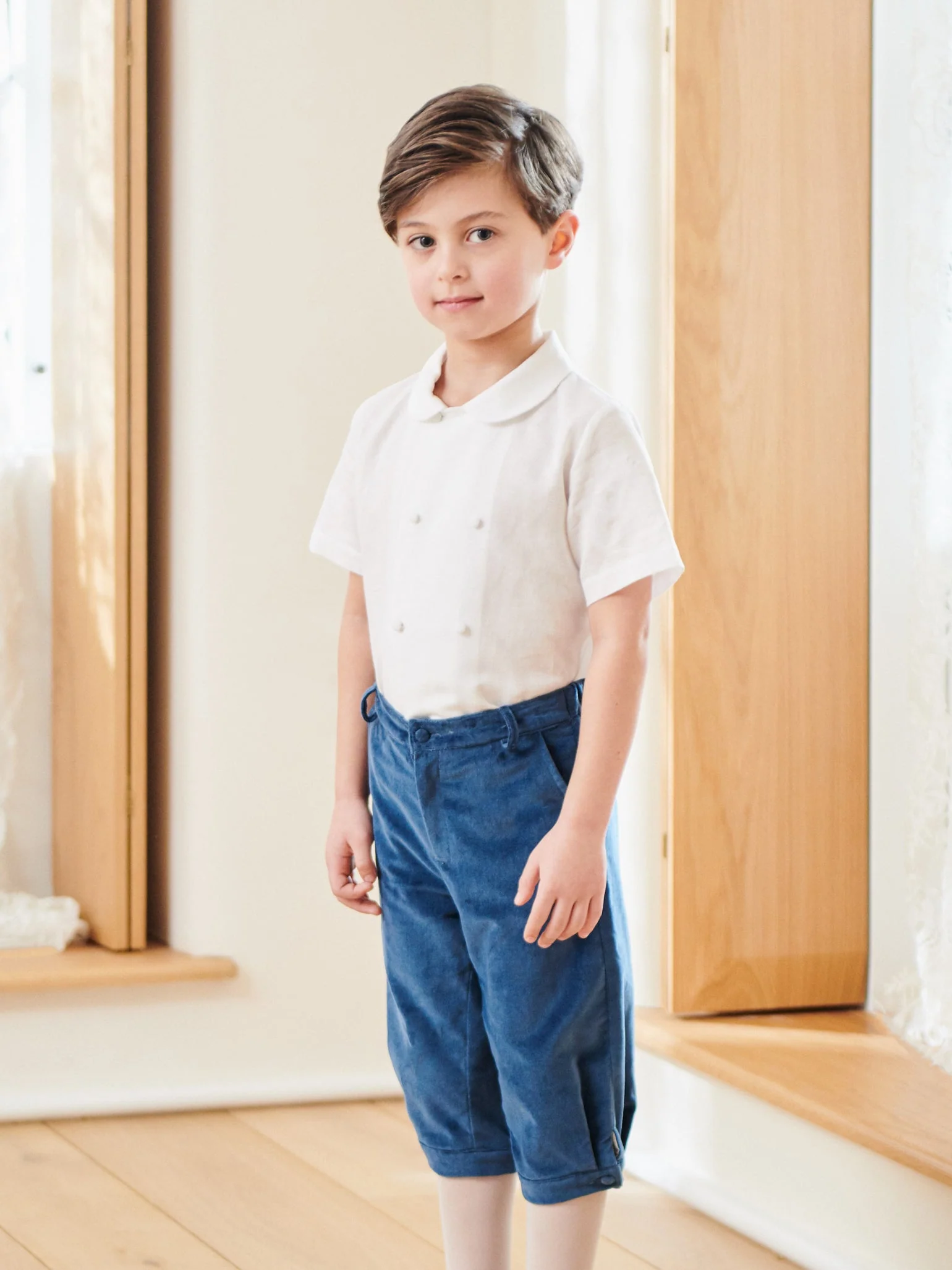 White Toni Ceremony Short Sleeve Boy Shirt - Image 8