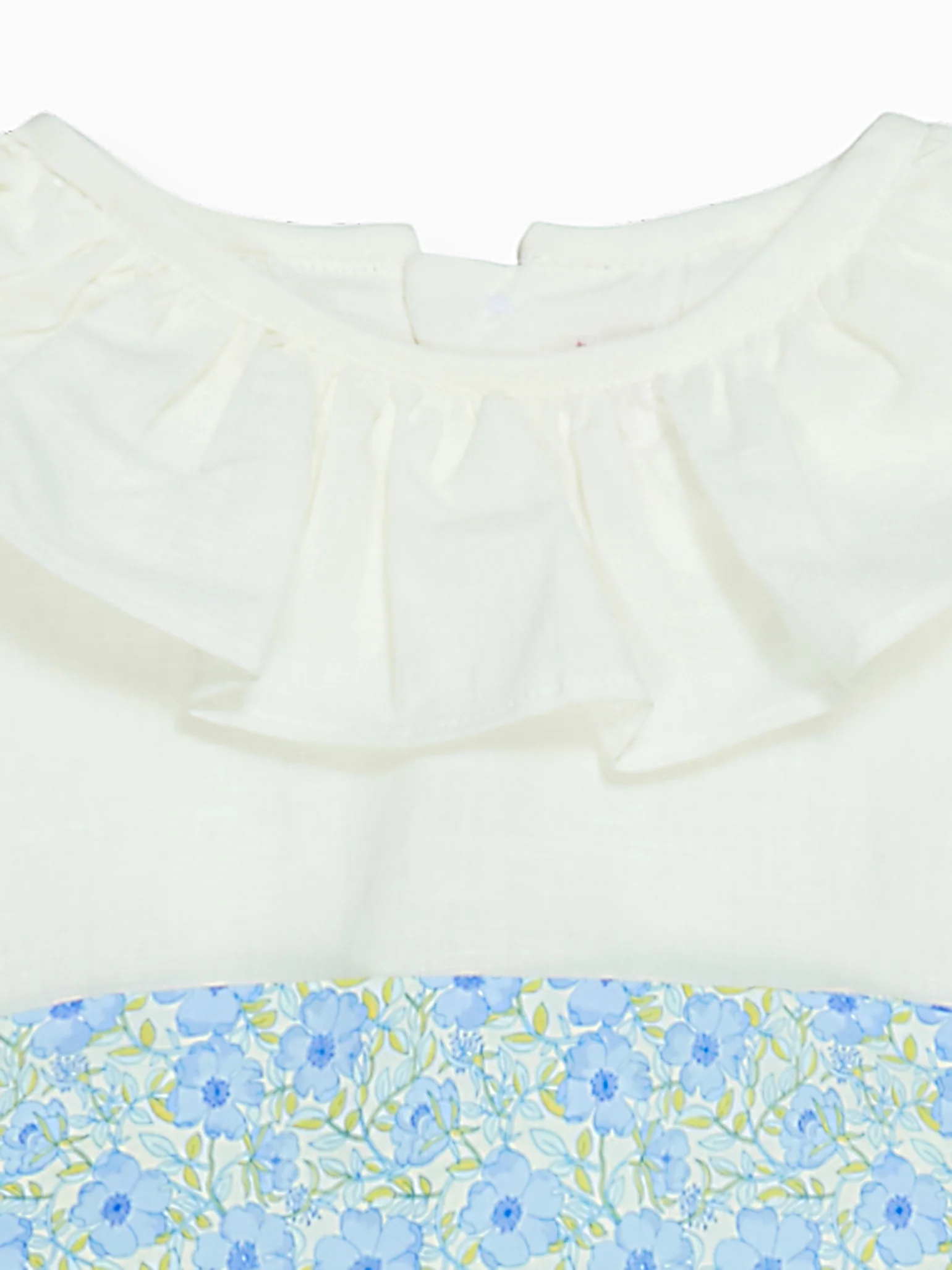 White Vega Floral Long Ceremony Girl Dress - Image 4