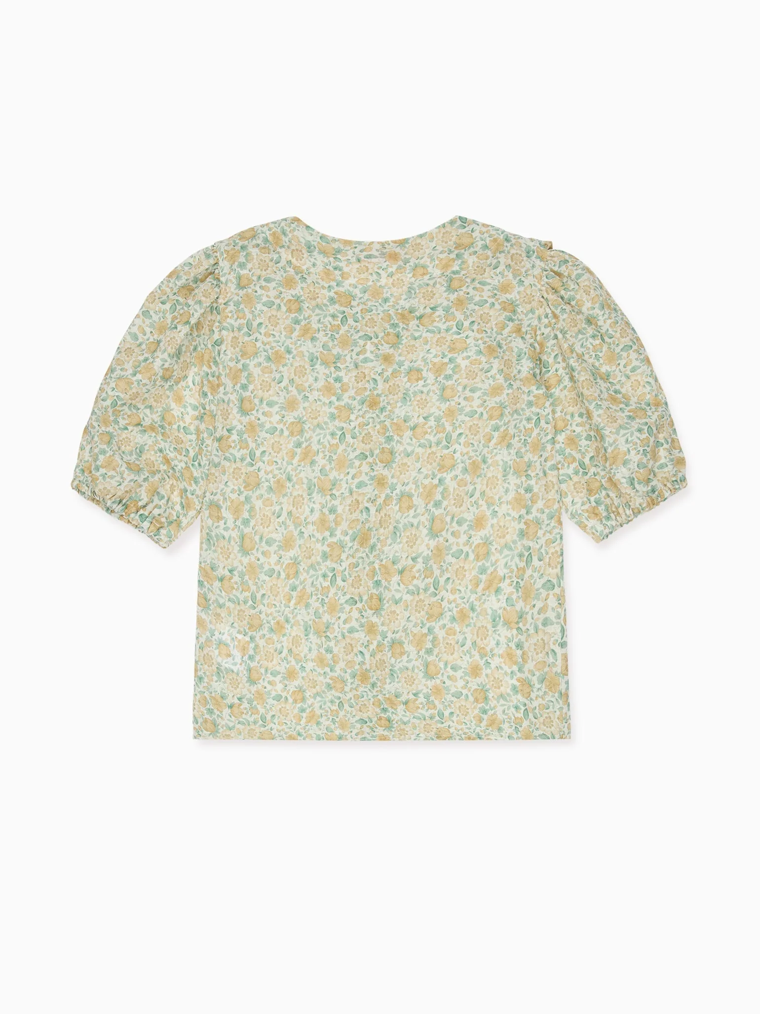 Yellow Floral Violetta Girl Shirt - Image 5