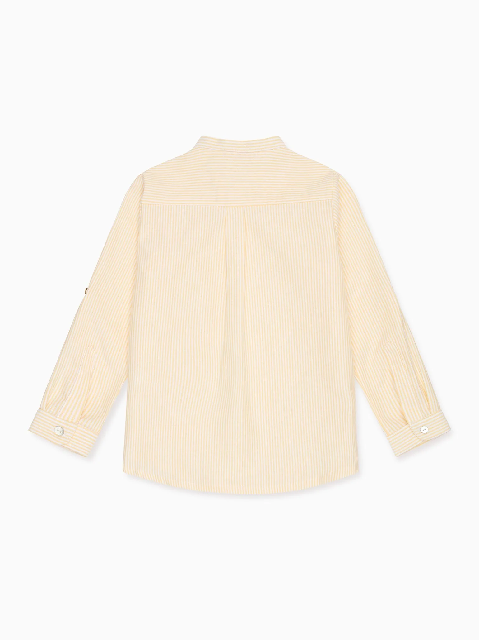 Yellow Stripe Jazmin Long Sleeve Boy Shirt - Image 4